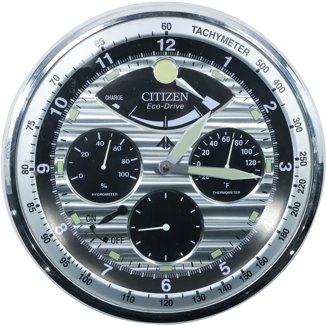 Citizen "ECO DRIVE" Wall Clock 13.75 inches diameter (1 of 20)