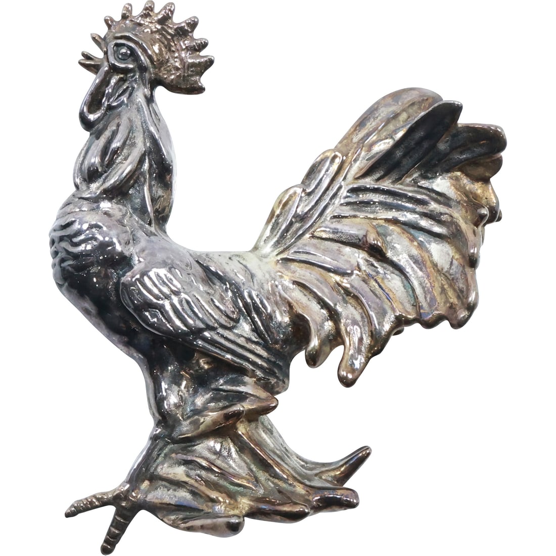 Yaacov Heller, Sterling Silver Large Rooster Pin 4 in. x 3 1/2 in., weighs 49.2 grams (1 of 18)