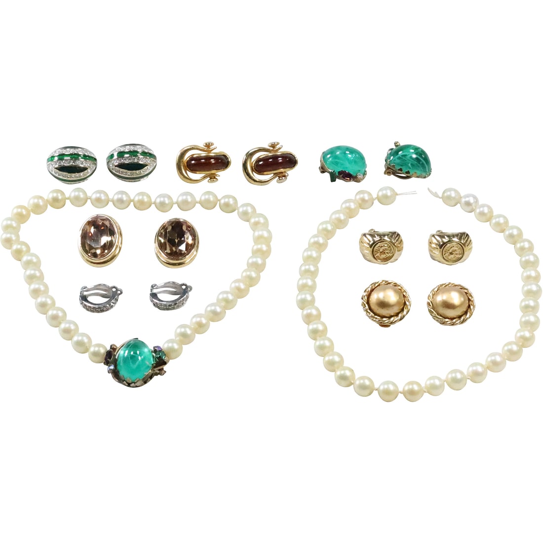 15 Pieces Assorted Costume Jewelry: Ciner , Denbe, Wilma Edizione; Carolee, Tomaz Earrings (1 of 20)