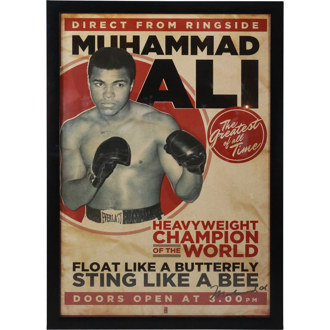 MUHAMMAD ALI "Sting Like a Bee" Framed Reproduction Poster 38.25 in. x 26.25 in. (1 of 20)