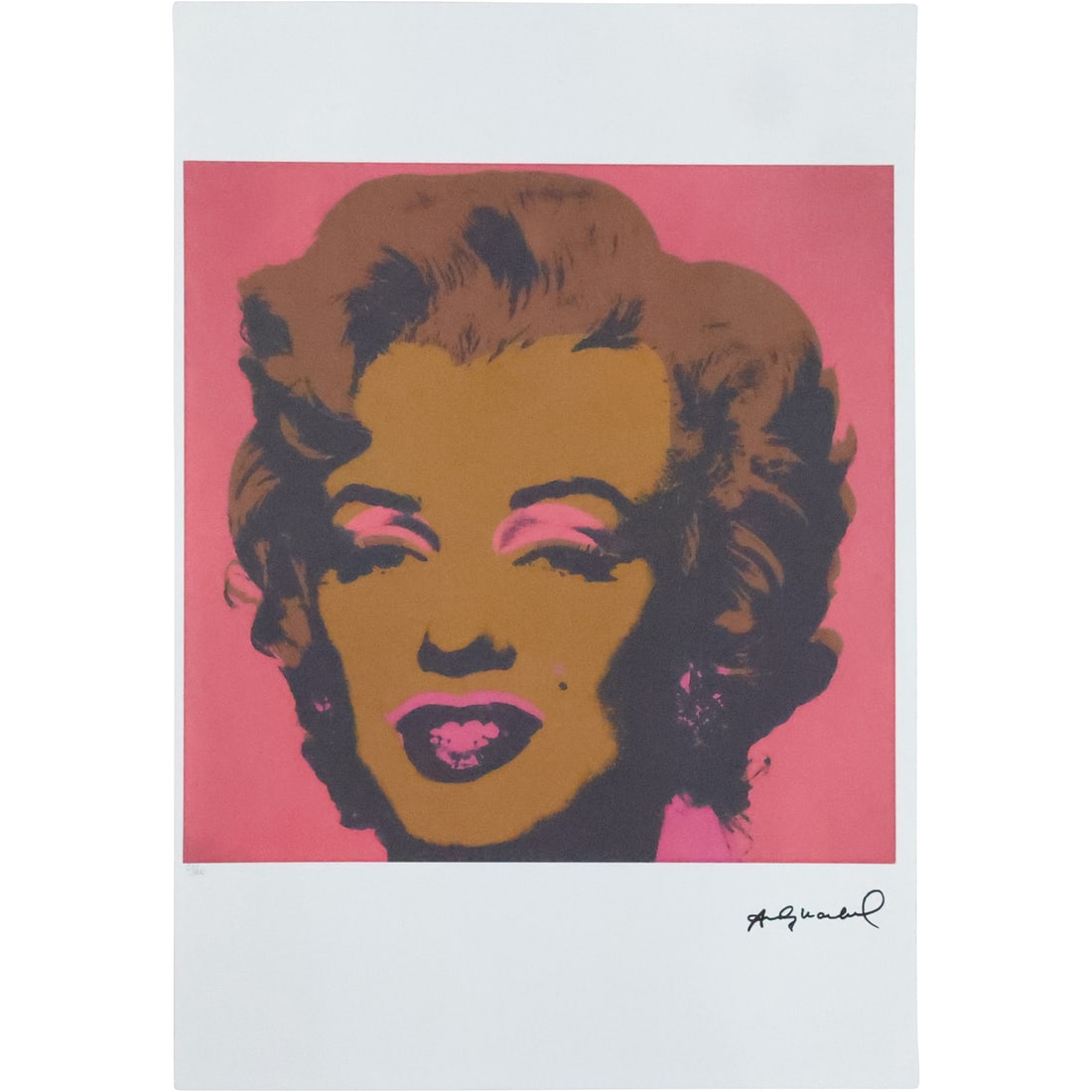 Andy Warhol, Lithograph, Marilyn Monroe Portrait, stamped Leo Castelli, #24/100 in pencil (1 of 20)