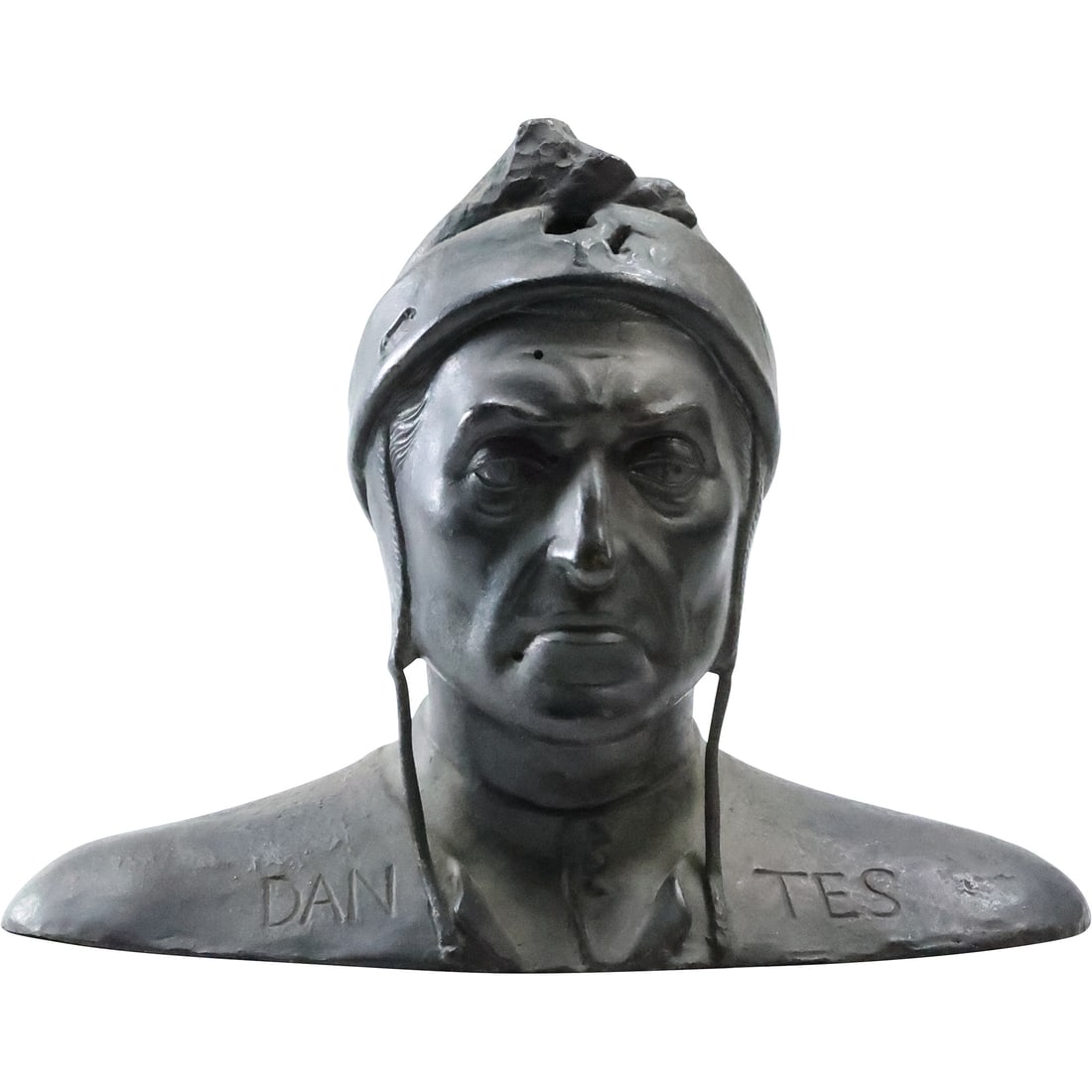 after Franta Anyz 1879-1934 Cech, Bronze Bust of Dante Sculpture, Original Patina 12 in. length: after Franta Anyz 1879-1934 Cech, Bronze Bust of Dante Sculpture, Original Patina 12 in. length. size: 9 in. x 12 in. x 5 in.; ASKart: Franta Anyz (1879 - 1934) was active/lived in Czech Republic. Fra