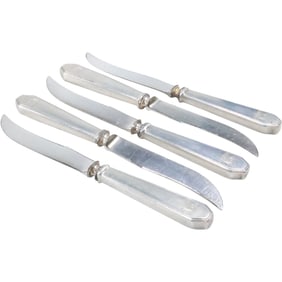Set of 5 Sterling Handles Knives 6 1/2 in. x 3/4 in.