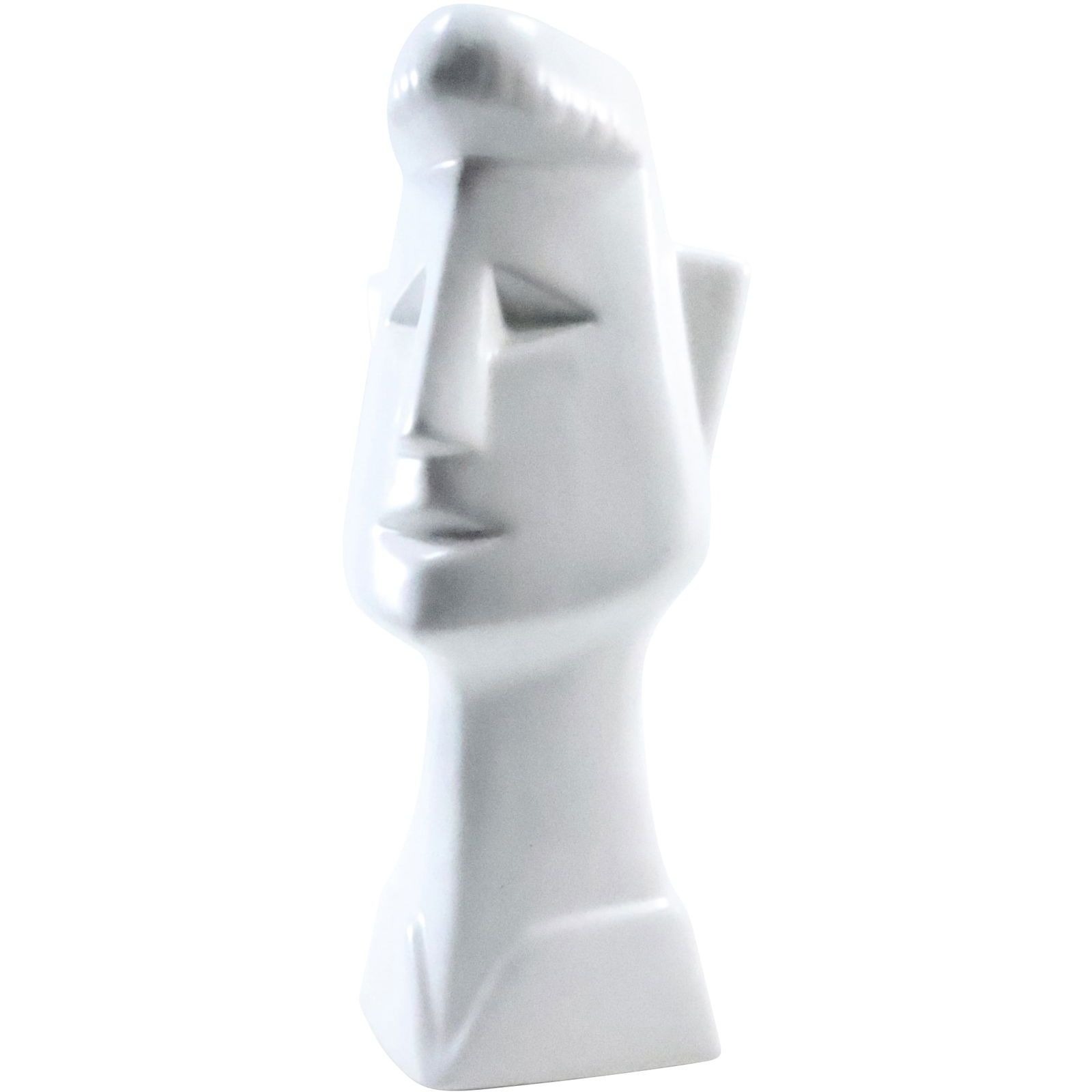 Mikasa White Ceramic Cubism Head Figural Vase 12 1/2 in. height x 5 1/2 in. wide (1 of 20)