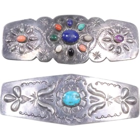 [2] Property of Sondra Boyde, JB JOSEPH BAILLON Santo Domingo Sterling Lapis Coral MOP