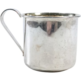 Sterling Silver Handled Cup marked "Web" Sterling 1 1/4 in. x 3 in.