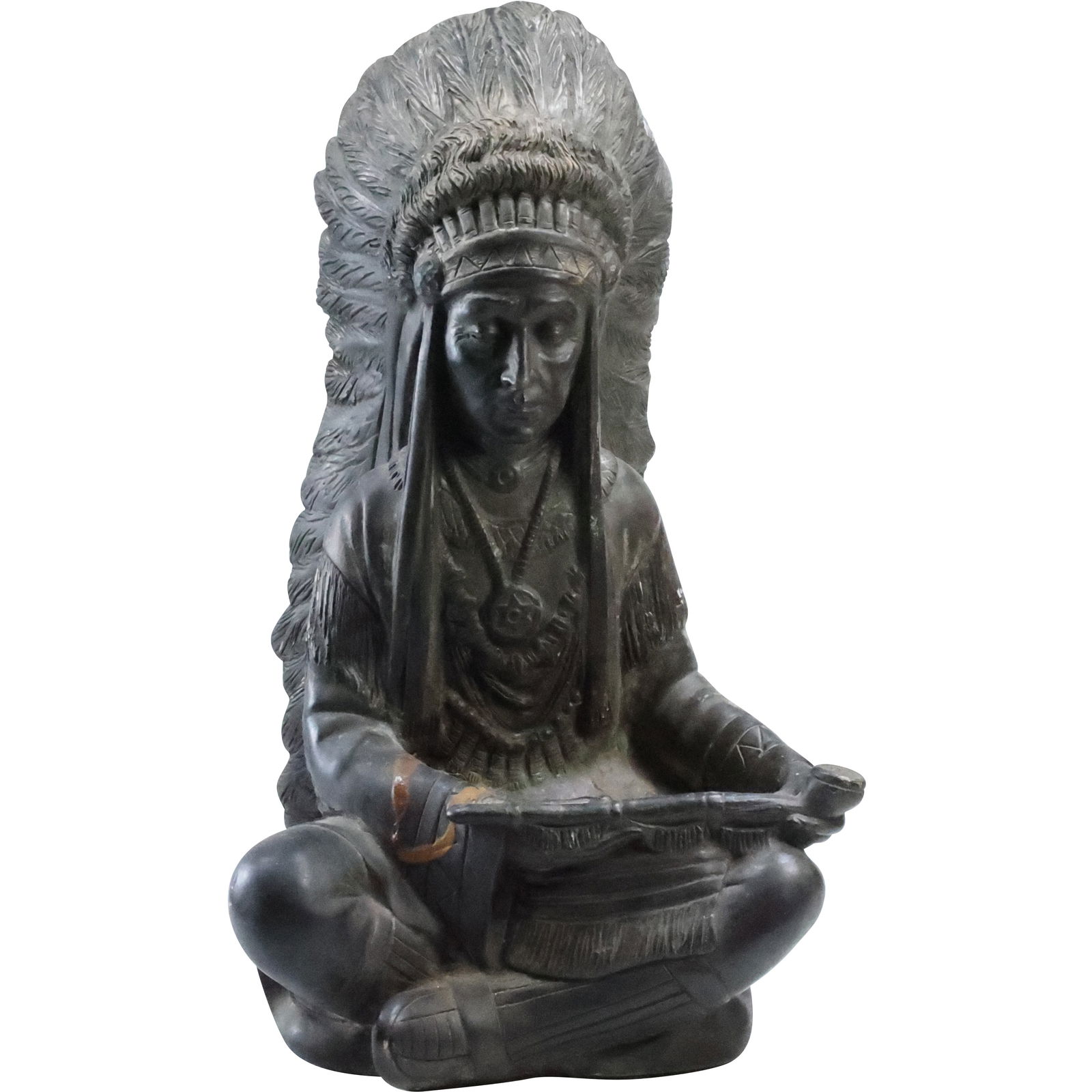 Native American Indian Chief Figure 17 in. height Tobacco Store Display Statue (1 of 20)