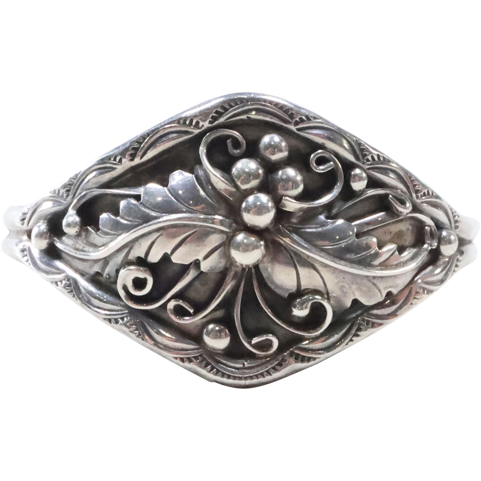 S.Y. SAMPSON YAZZIE Navajo Native American Indian Sterling Silver Cuff Bracelet (1 of 13)