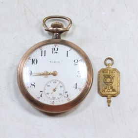 Gold Filled ELGIN Pocket Watch, not working, 2 3/4 in. x 2 in.
