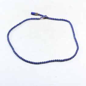 DTR JAY KING .925 Sterling Lapis Bead Necklace with Sterling Enamel Toggle 30 1/2 in. x 3/8 in.