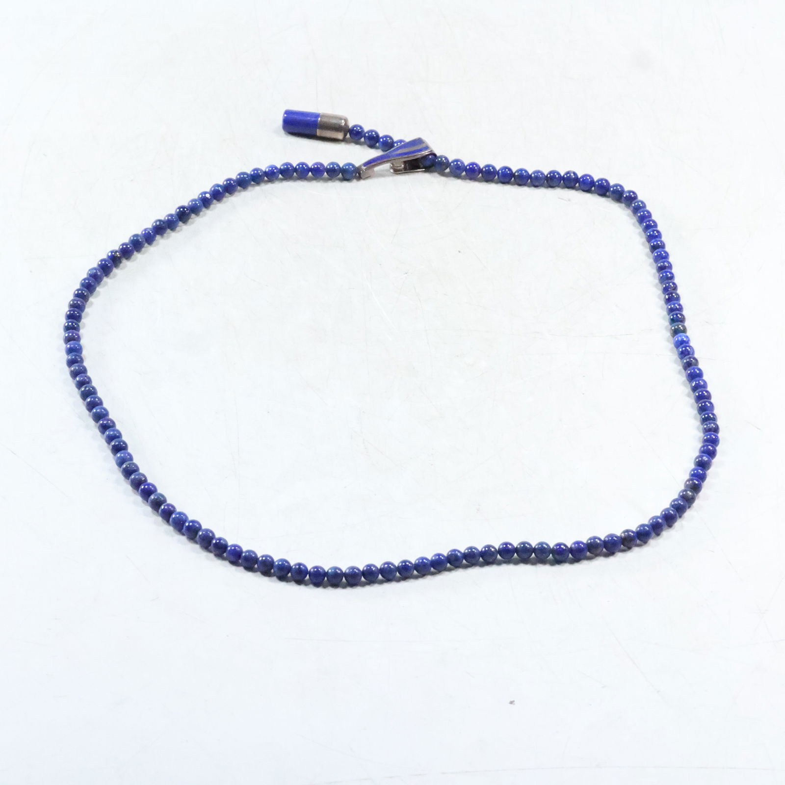 DTR JAY KING .925 Sterling Lapis Bead Necklace with Sterling Enamel Toggle 30 1/2 in. x 3/8 in. (1 of 14)