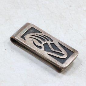 Sterling Silver Bear Claw Money Clip  7/8 in. x 3/4 in.