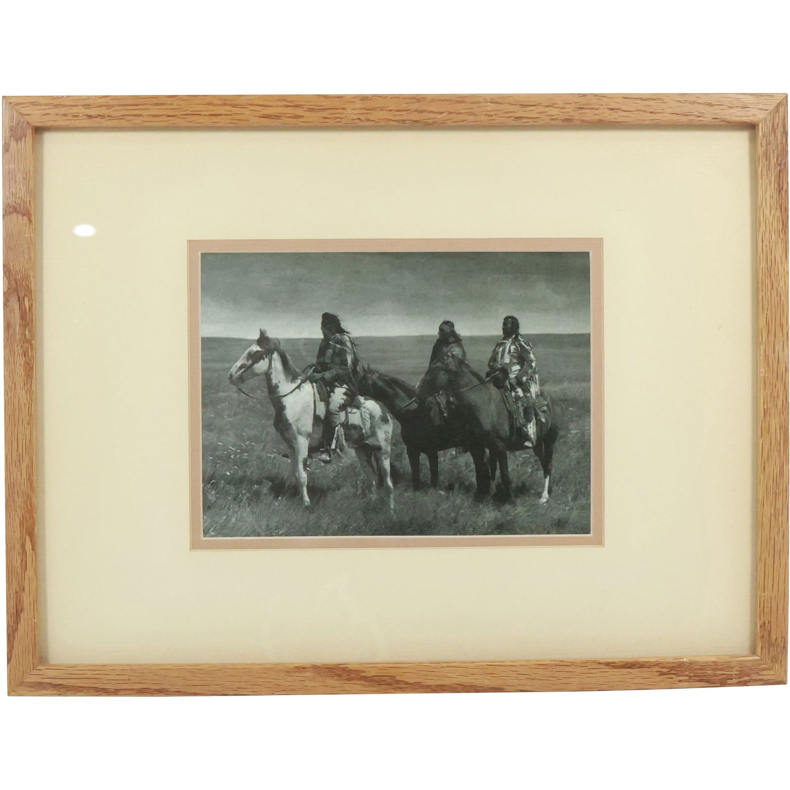 Photographer Edward S. Curtis "The Three Chiefs-Piegan", Framed Print (1 of 20)