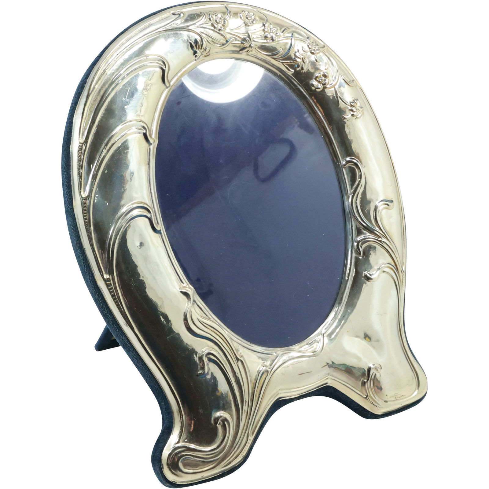 Italian Sterling Silver Art Nouveau Picture Frame with Easel Back 11 in. x 8.75 in. (1 of 19)