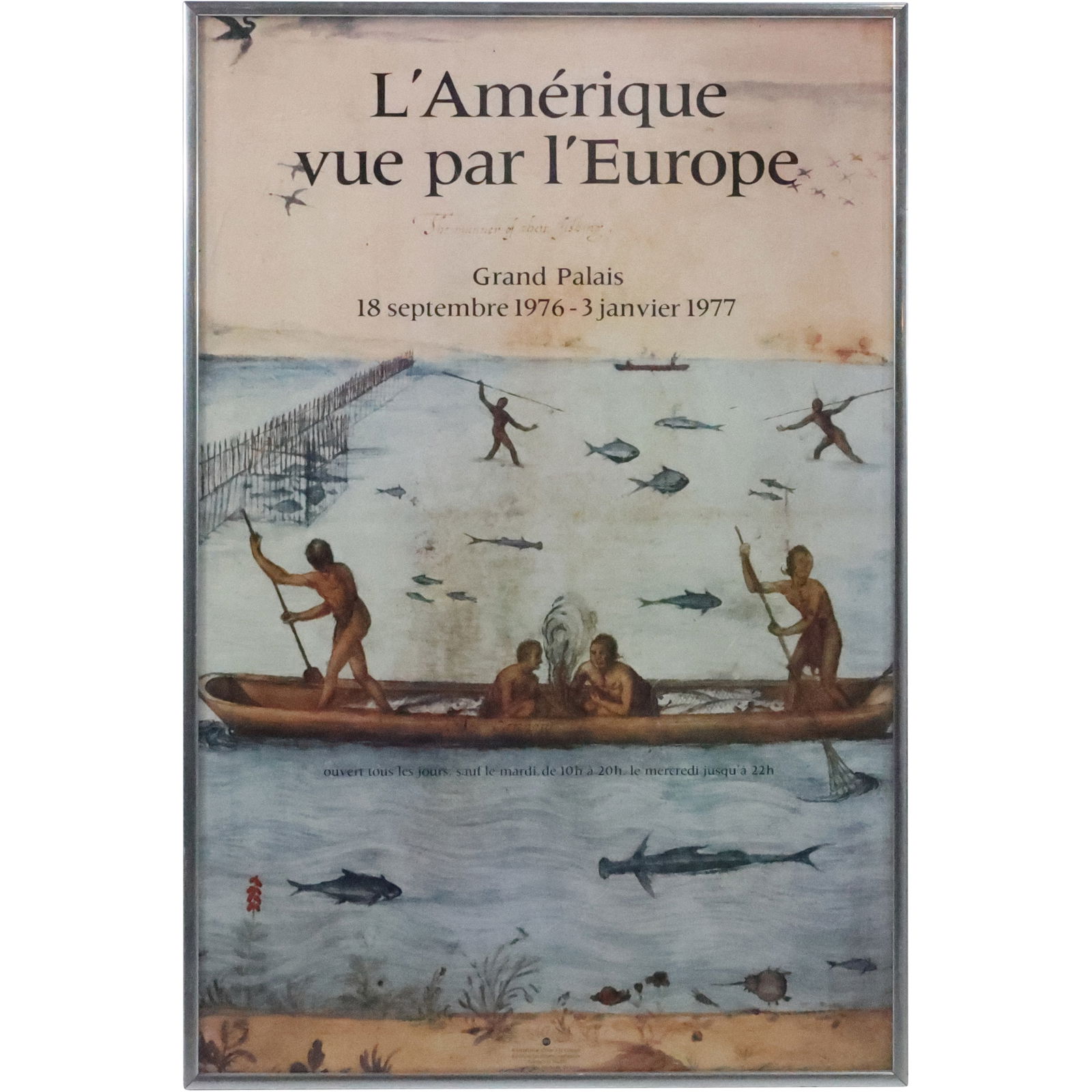 Framed Poster: L' Amerique Vue Par L' Europe, 1976-1977 (1 of 20)