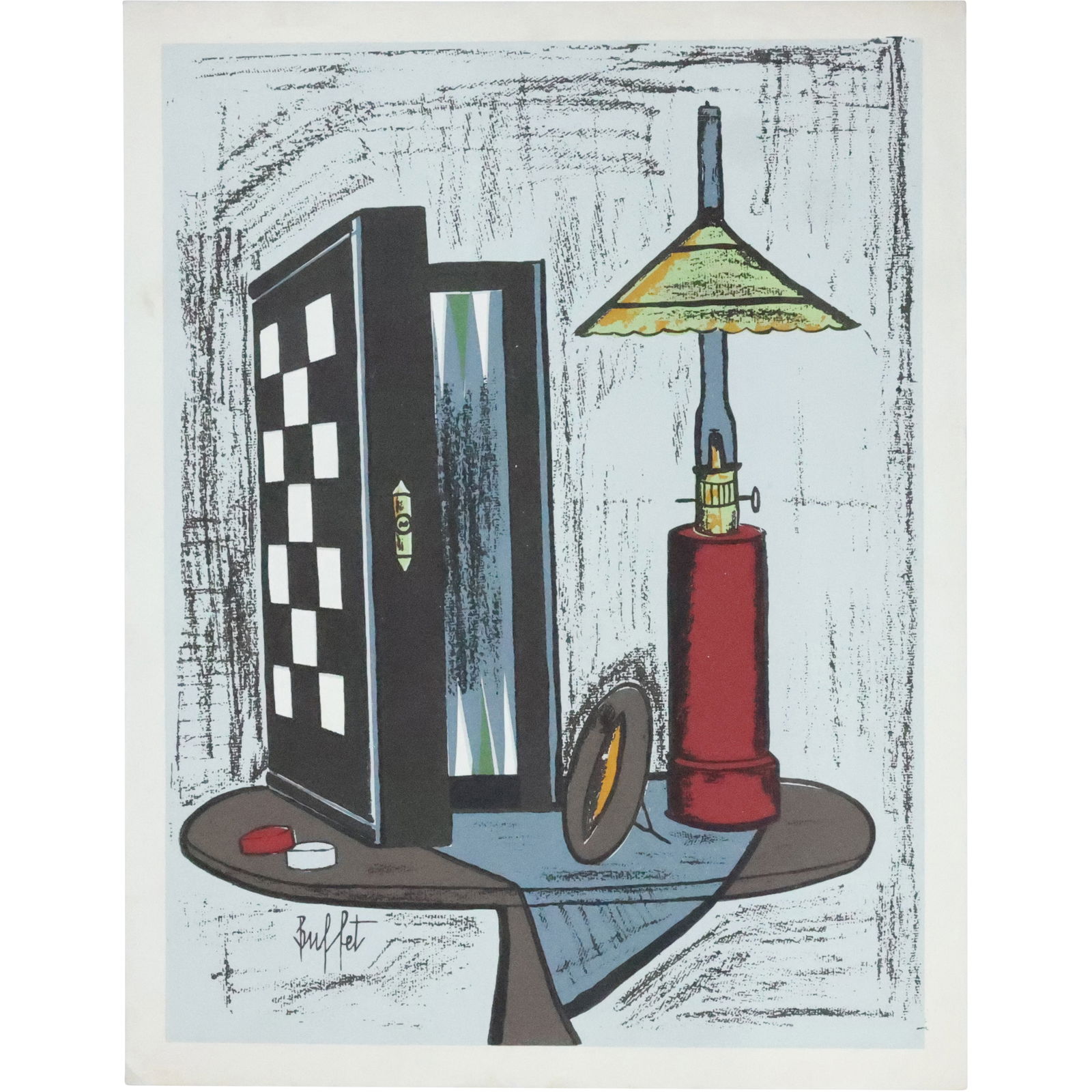 Still Life Lithograph by French Artist Bernard Buffet (1 of 15)
