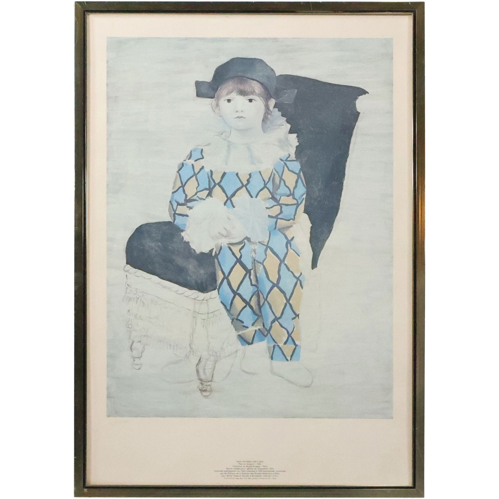 Pablo Picasso, Lithograph "Paul En Arlequin 1924" #1628/5000, Printed in France [1980], with Seal (1 of 16)