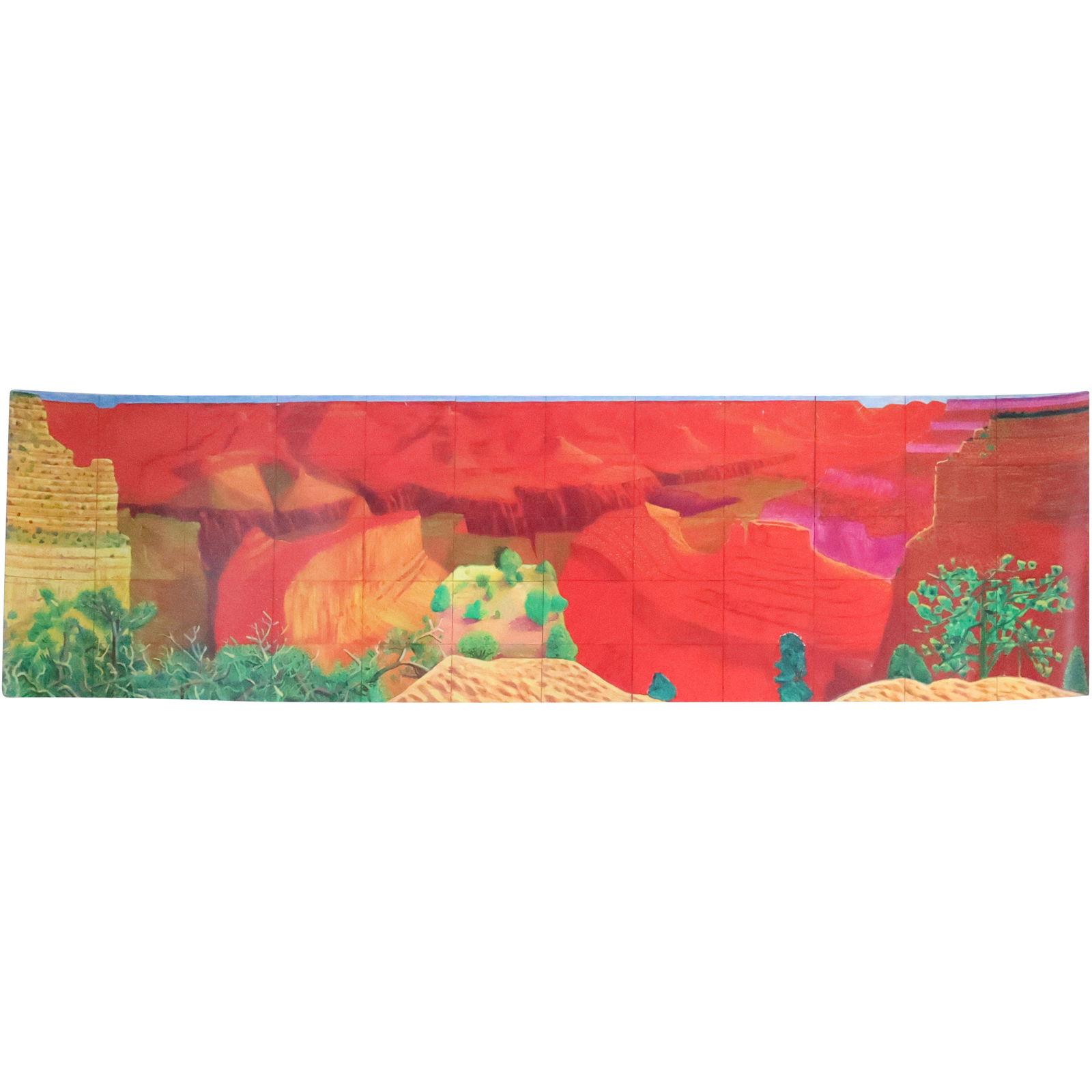 David Hockney, Color Lithograph "Grand Canyon" 14.74 in. x  54 inches length (1 of 14)