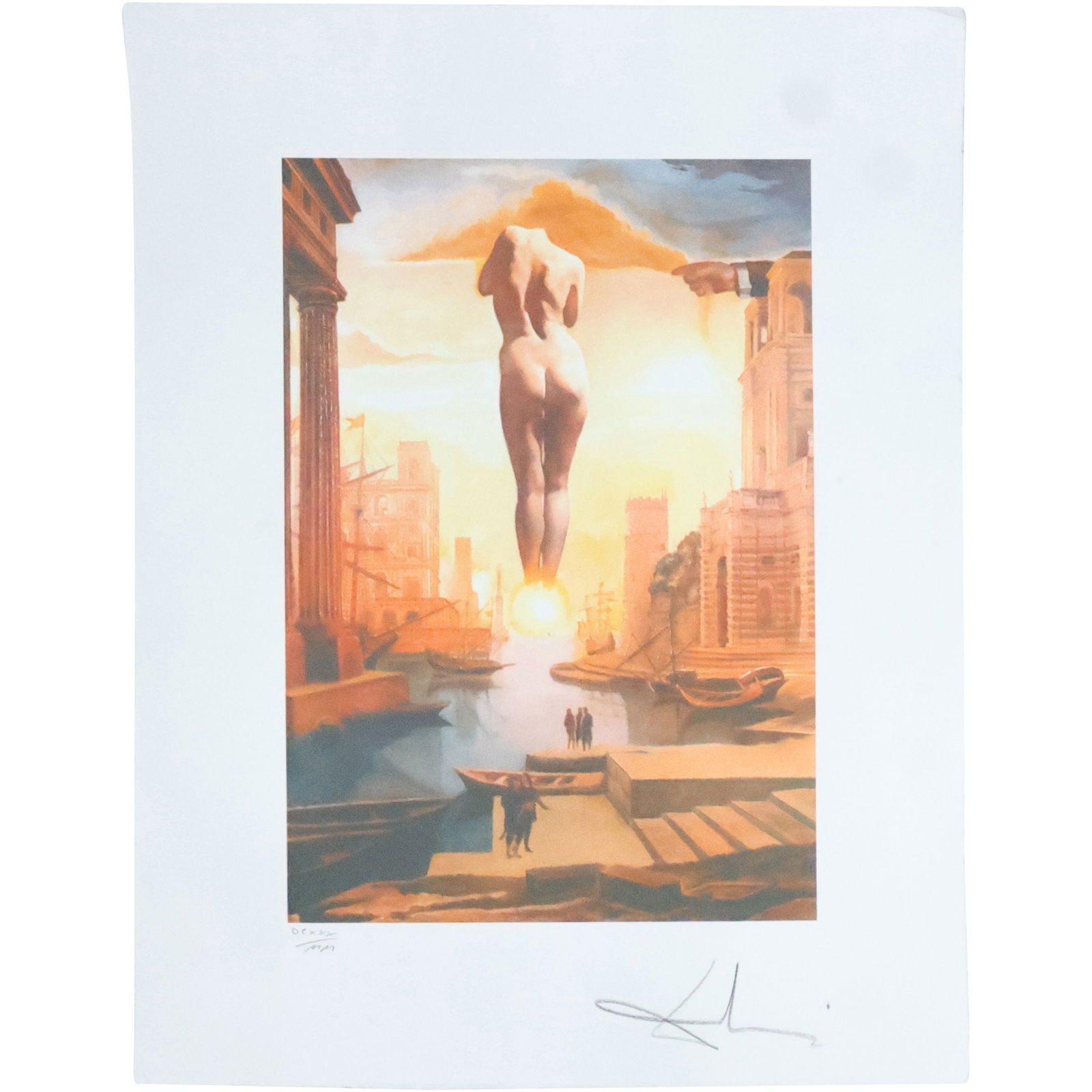 Salvador Dali, Color Lithograph, Signed, Numbered, Dali Seal, "The Golden Fleece" (1 of 19)