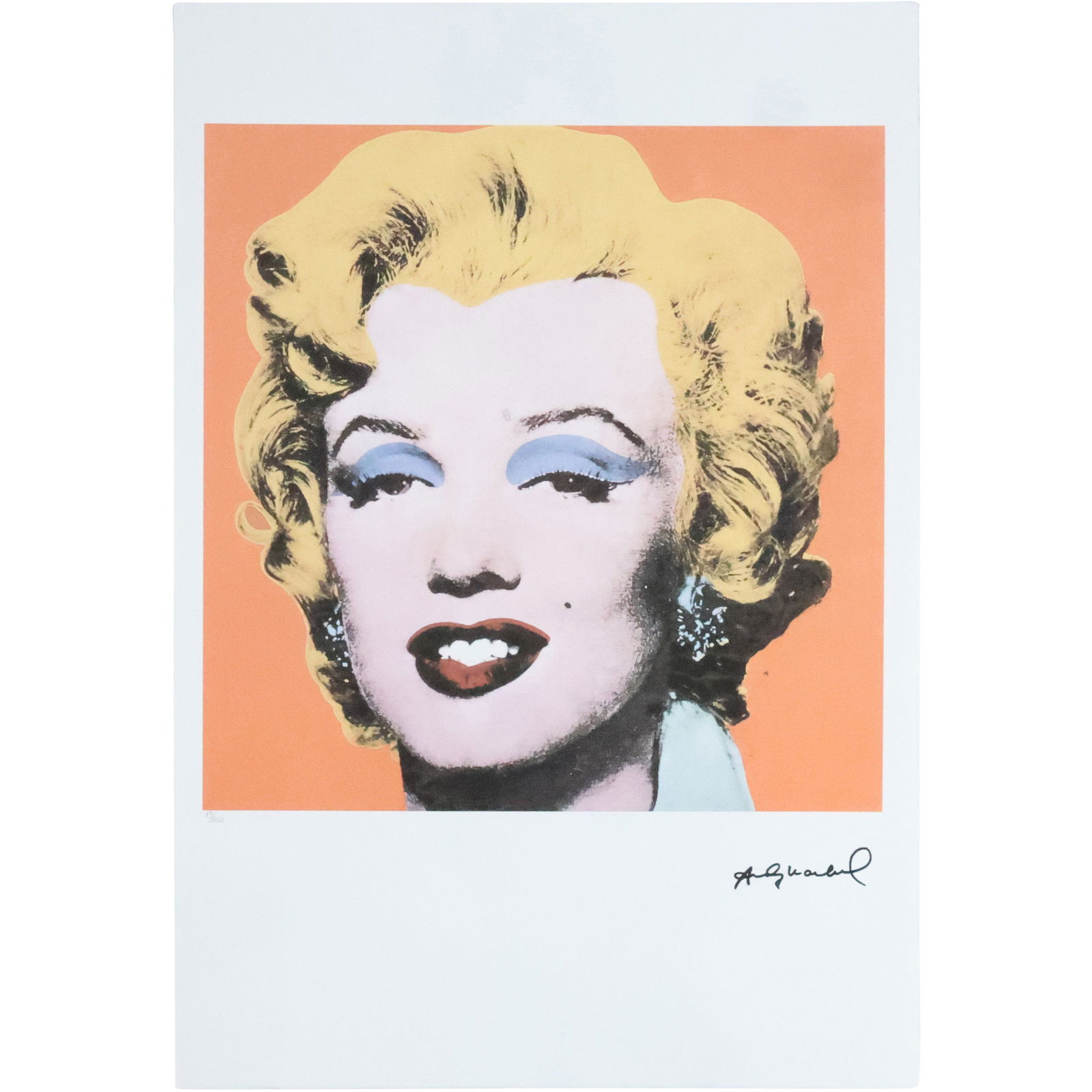 Andy Warhol, Lithograph, Marilyn Monroe Portrait, stamped Leo Castelli, #13/100 in pencil (1 of 16)
