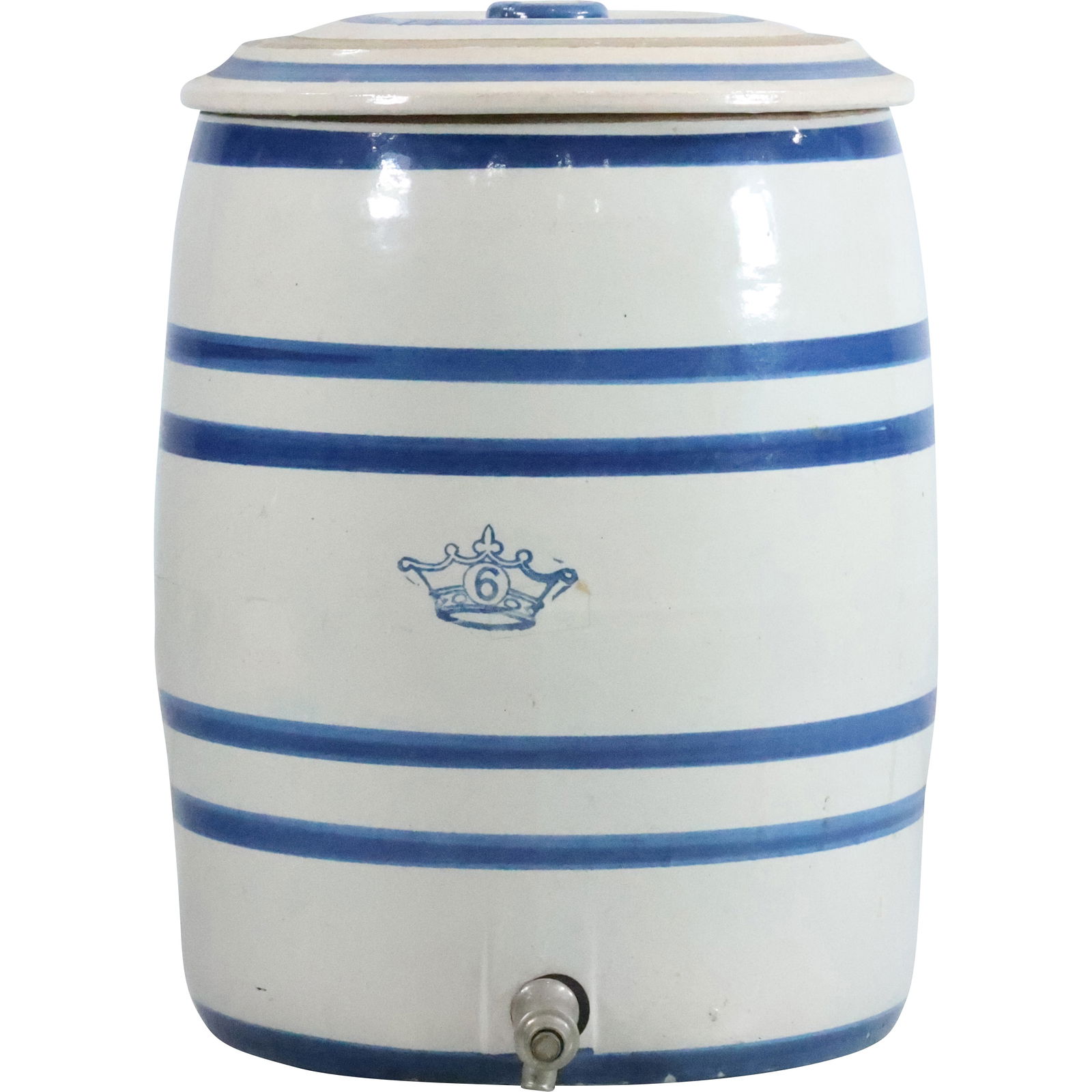 Robinson Ransbottom 4-Gallon Stoneware Water Cooler with Lid and Bottom Spout 17.5 in. height (1 of 12)