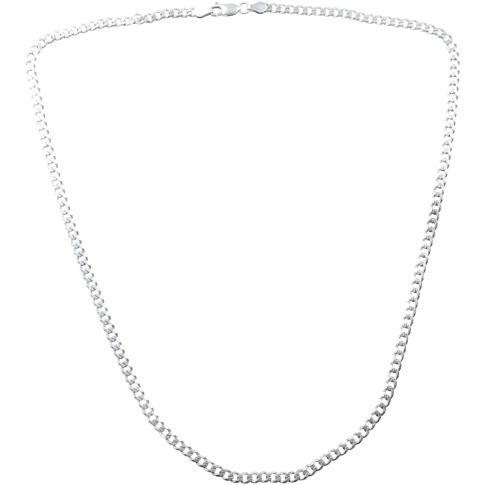 .925 Sterling Silver Men's Cuban Chain Links Chain weighs 21 grams, 24 in. x 1/4 in.: .925 Sterling Silver Men's Cuban Chain Links Chain weighs 21 grams, 24 in. x 1/4 in.