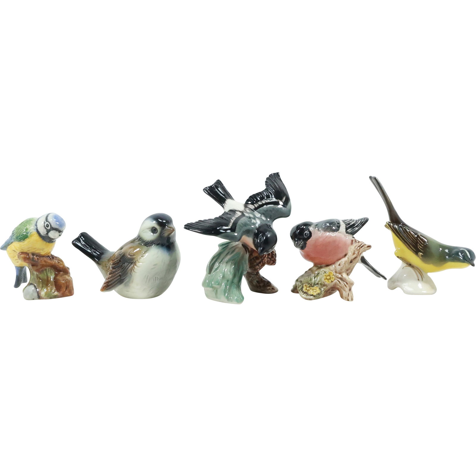 5 Assorted Porcelain Bird Figure Statues: Royal Doulton, Goebel, Beswick (1 of 20)