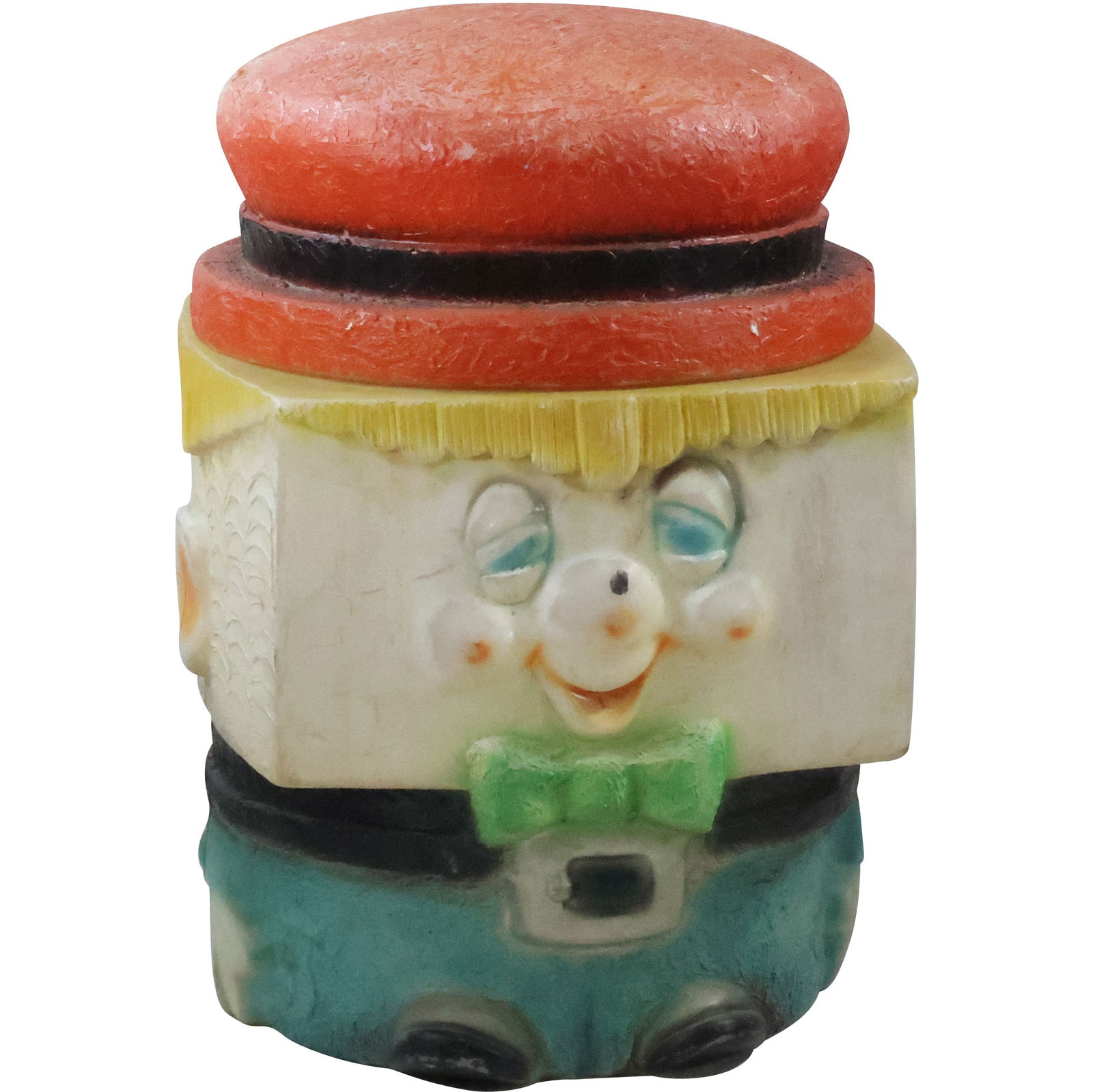 1950s Molded Plastic "Humpty Dumpty"  Figural Toy Box 25.5 in. height x 17 in. diameter (1 of 18)