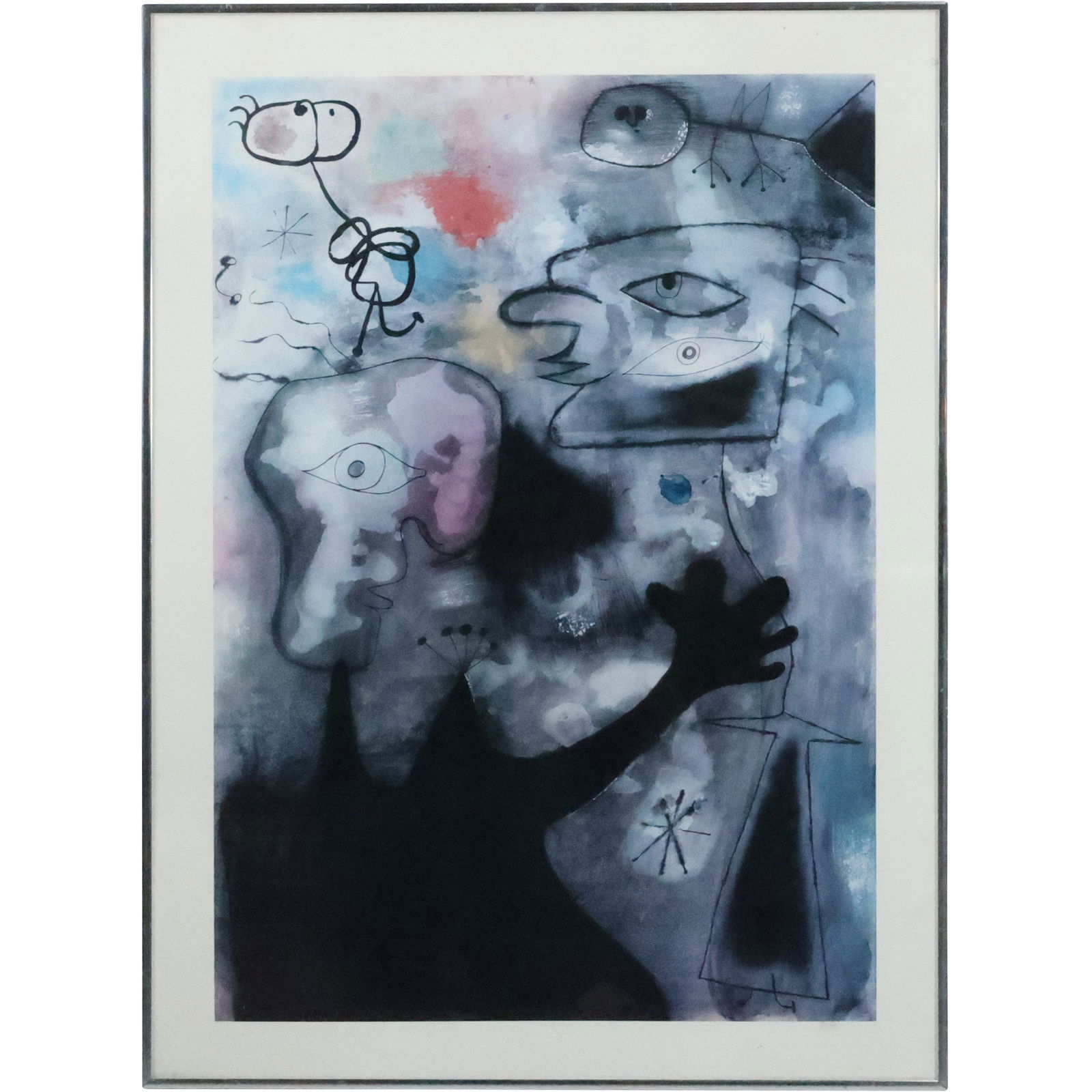 Joan Miro, Framed Print "Woman, Birds and Stars 1942" (1 of 15)