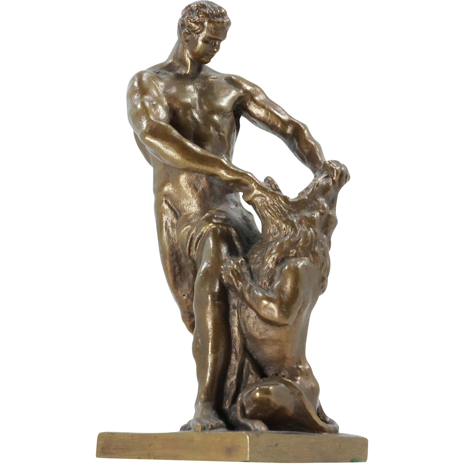 19th C. Italian Bronze Sculpture of Hercules - Good Patina. 5.5 inches height (1 of 17)