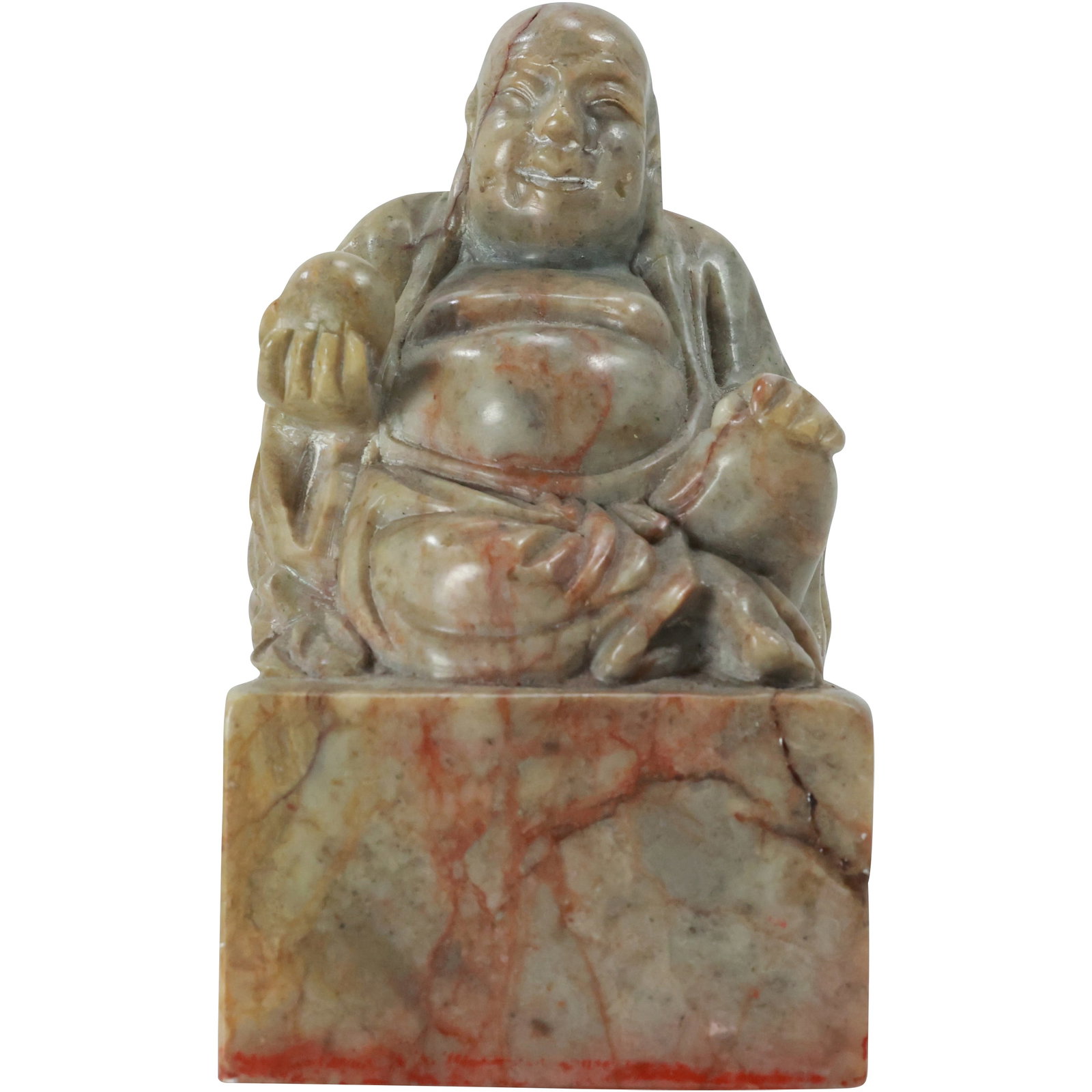 Carved Soapstone BUDDHA Figure Stamp 3.25 in. height x 2 in. wide: Carved Soapstone BUDDHA Figure Stamp 3.25 in. height x 2 in. wide. size: 3.25x2 shelf: A