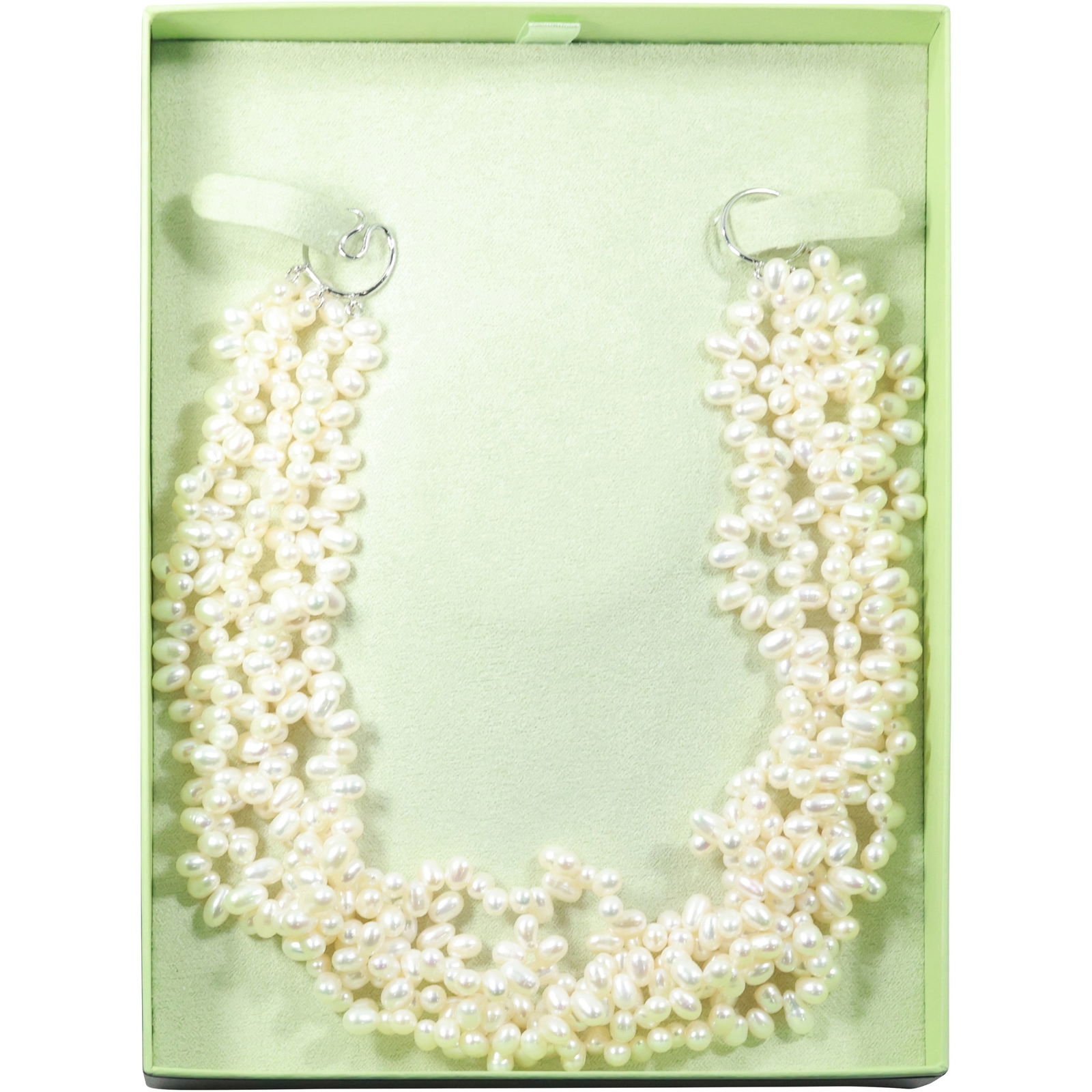 Ross & Simons 5-Strand Freshwater Cultured Pearls Necklace with .925 Sterling Clasp, in Original Box (1 of 14)