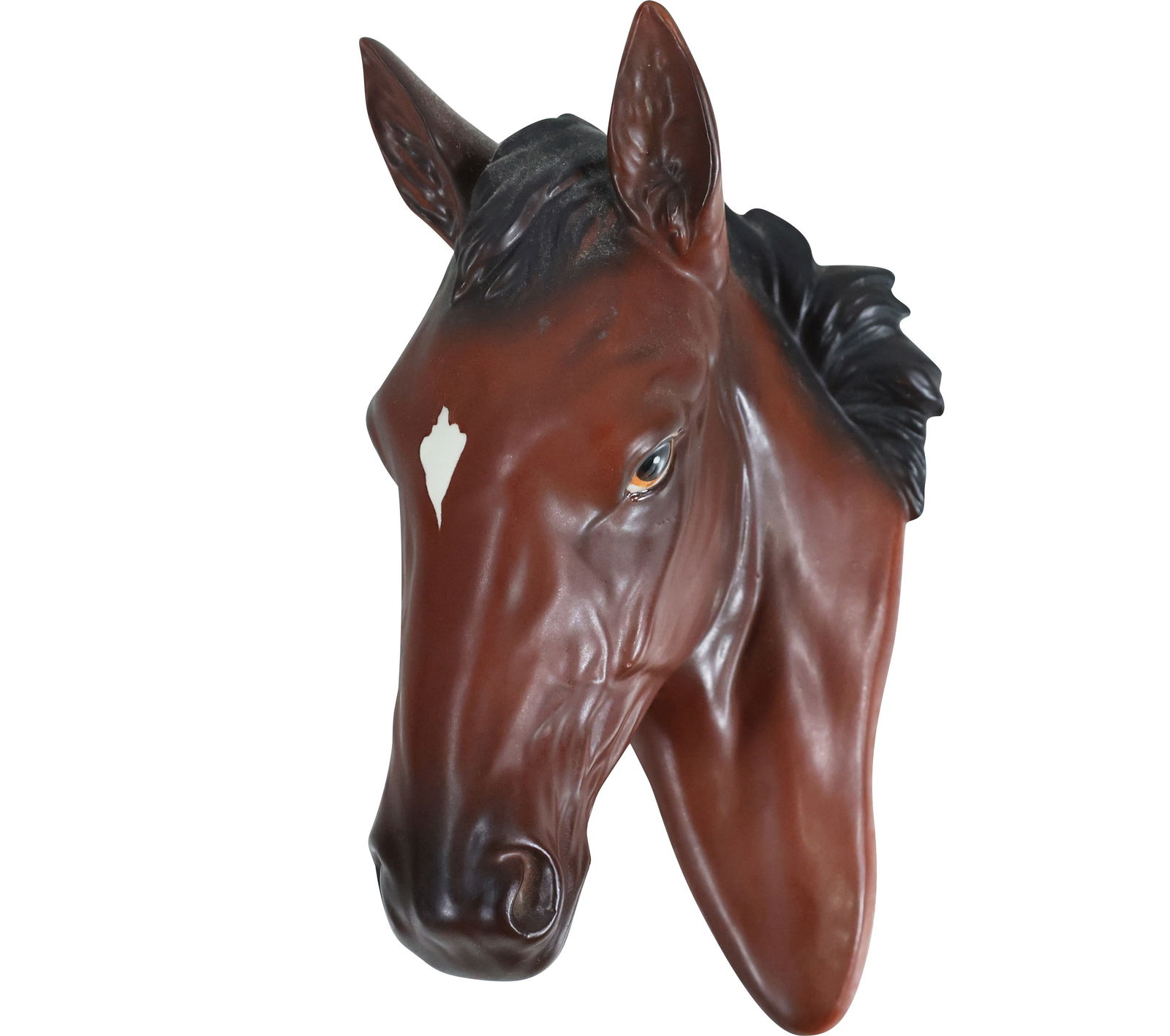 Horse Head Wall Plaque in Hard Composition  9 in. x 6 in. x 3 in. (1 of 8)