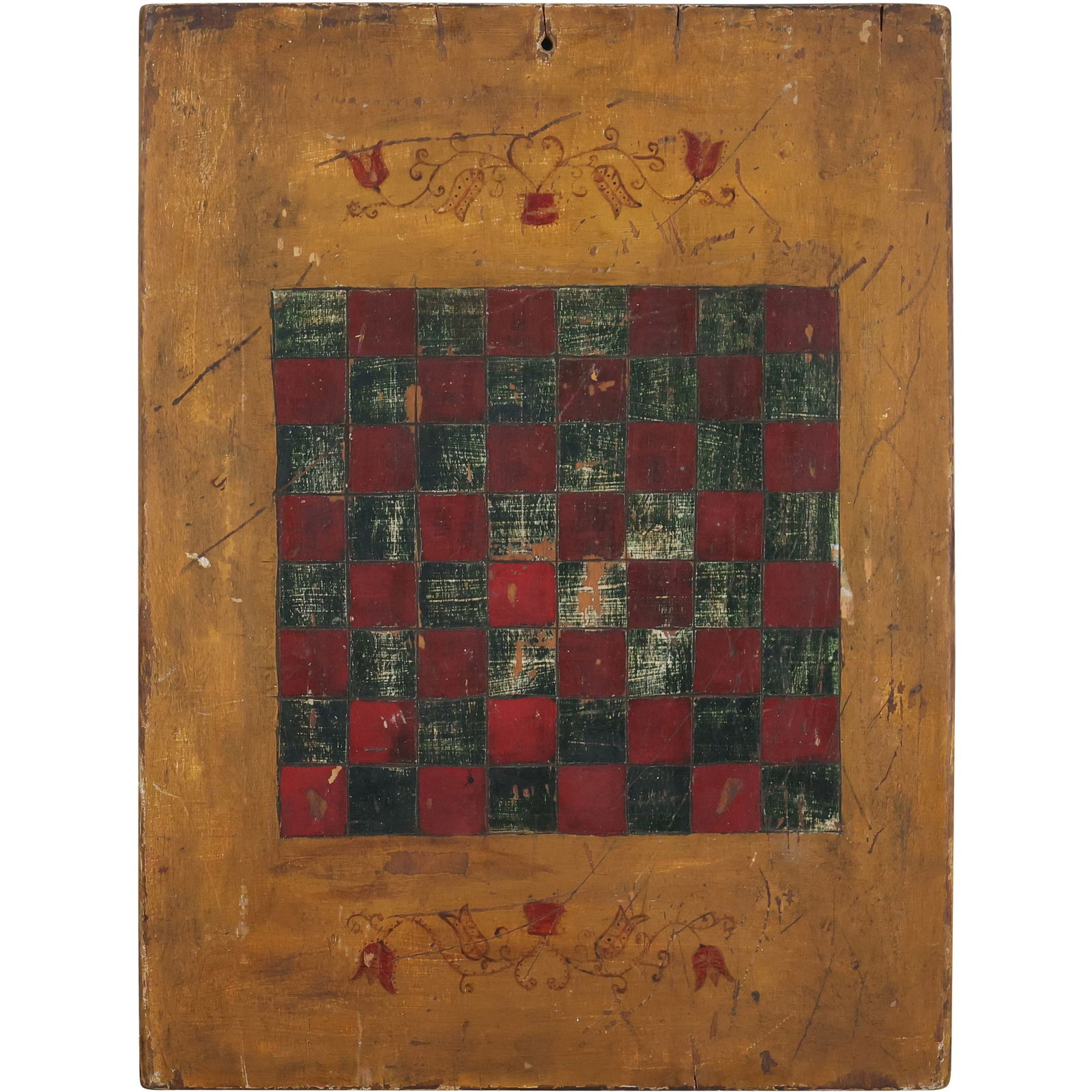 Primitive Pennsylvania Dutch Pine Game Board 24 in. x 17.75 in. (1 of 12)