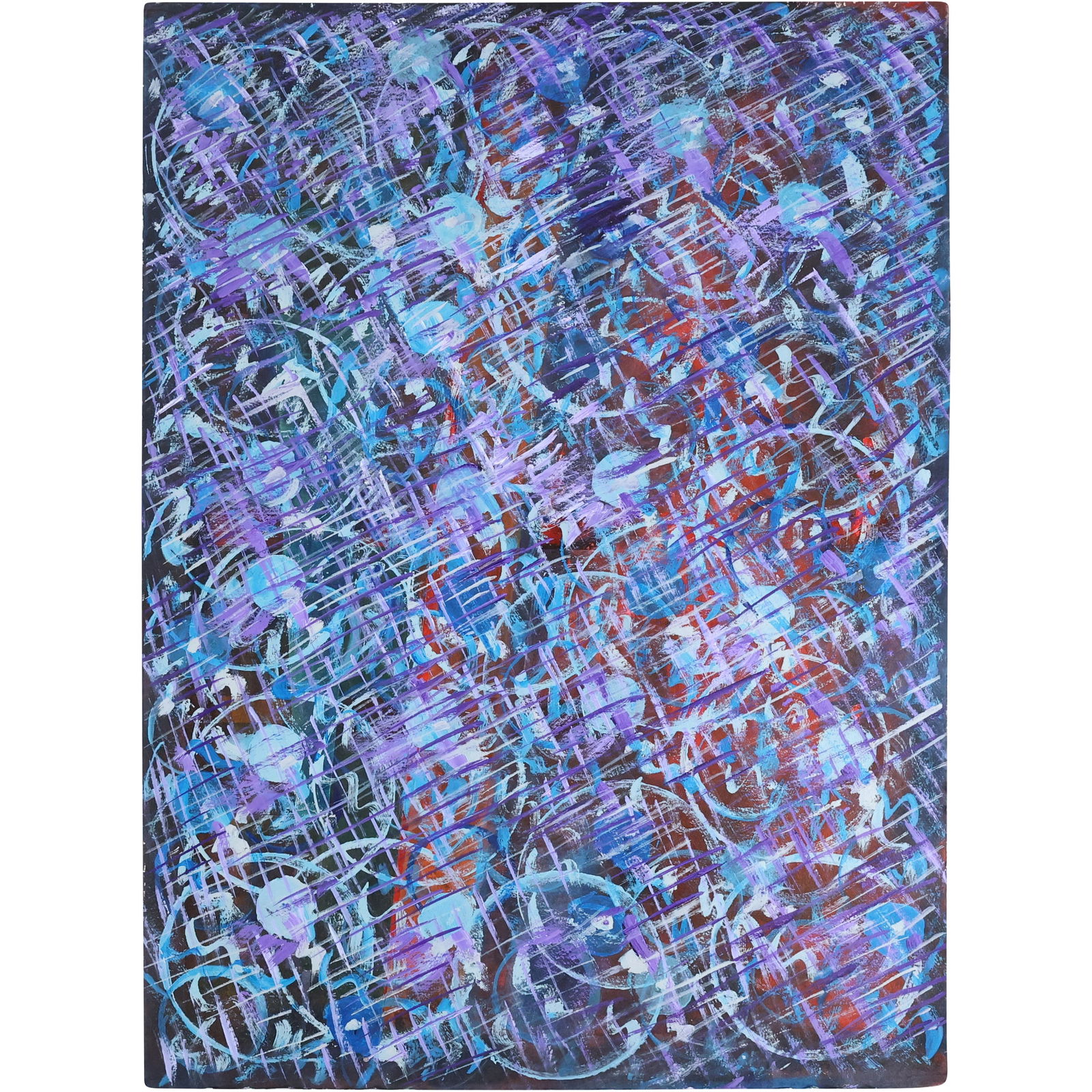 Victor Cassanelli 1920-1990 New York, ABSTRACT Mixed Media Painting, Signed (1 of 13)