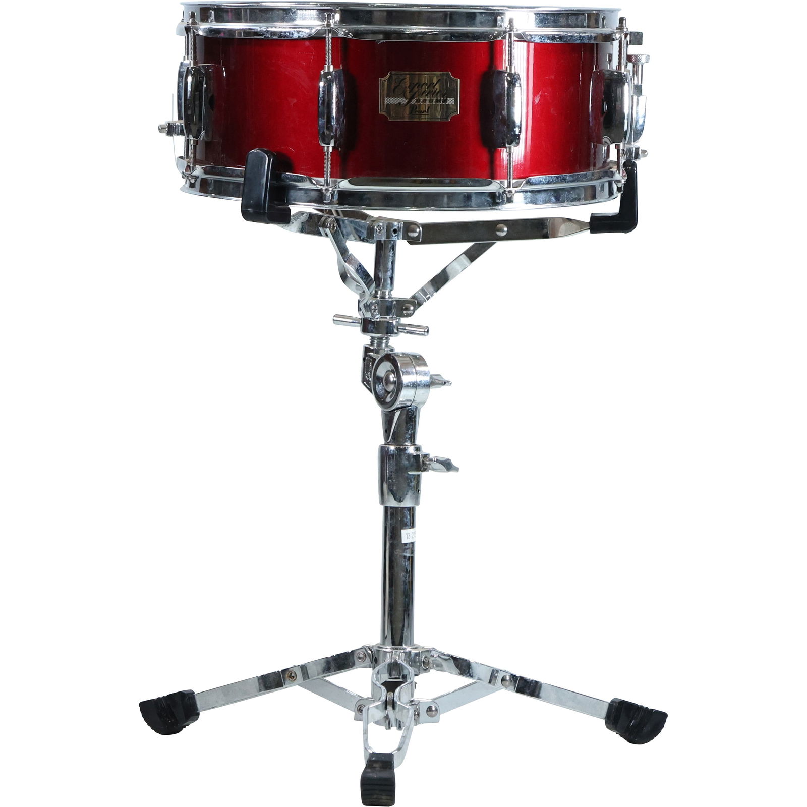 PEARL Export Series Red Snare Drum on Stand (1 of 7)