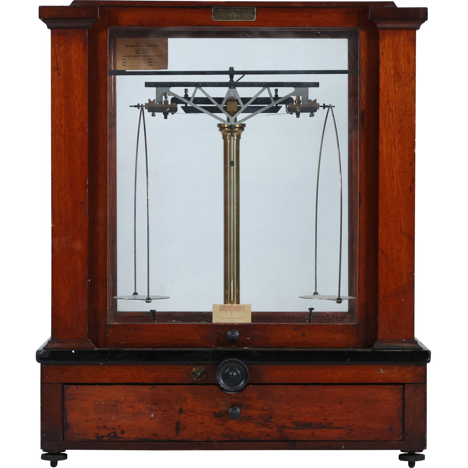 Central Scientific Co. Wood Case Precision Scale 20 in. height x 16.5 in. wide x 9.5 in. depth (1 of 9)