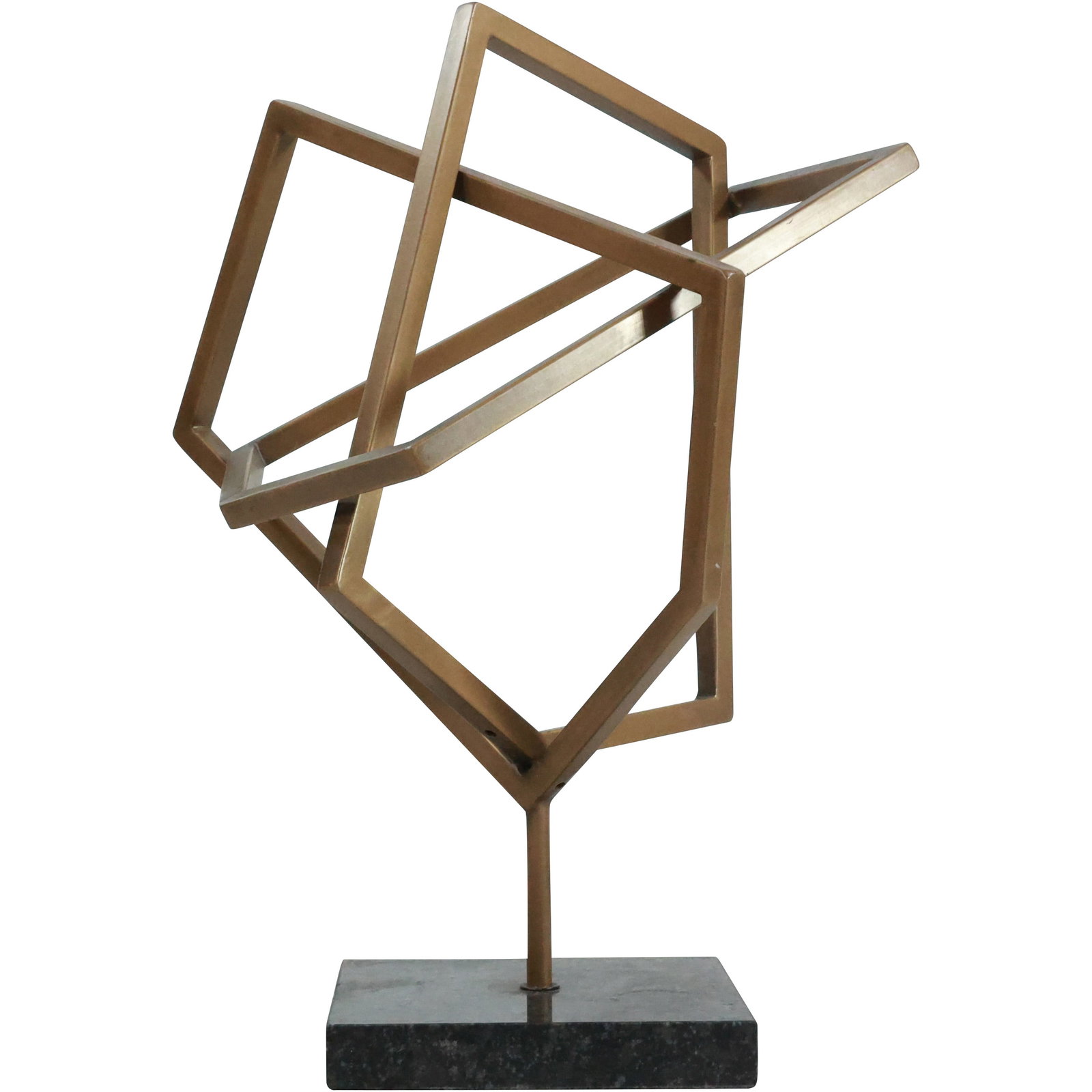 Modern Design Metal Sculpture on Stand: Modern Design Metal Sculpture on Stand . size: