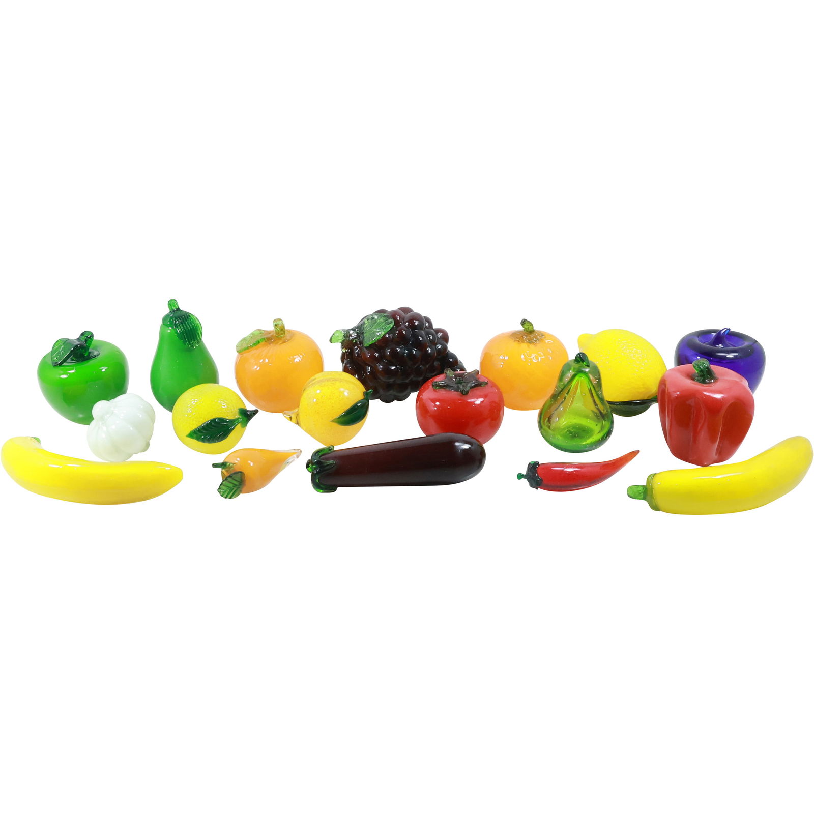 18 Pieces Assorted Glass Fruit Table Top Accessories (1 of 18)