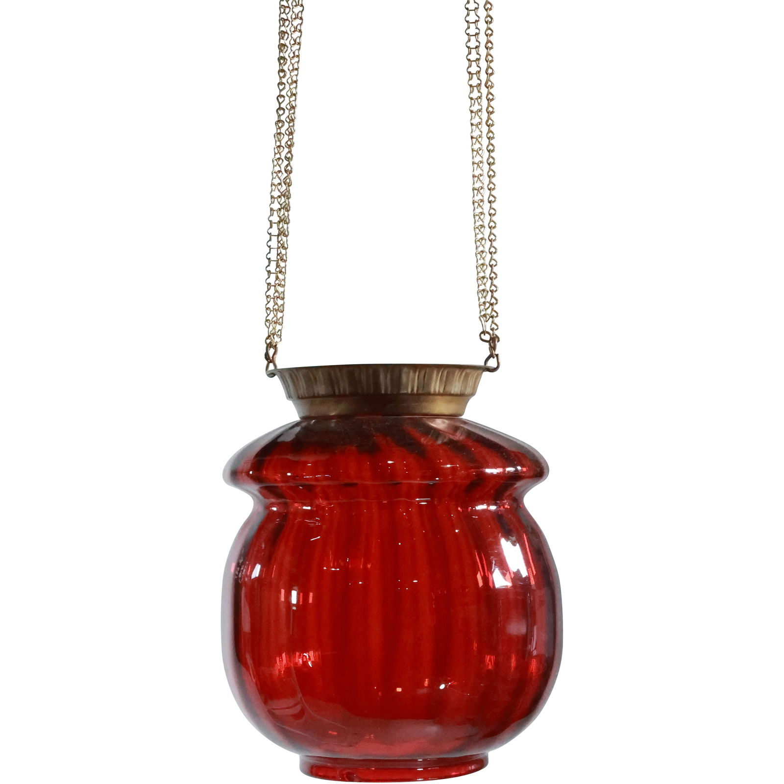 [2] Victorian 19th C. Cranberry Glass Shades Pull Down Hall Fixtures (1 of 19)