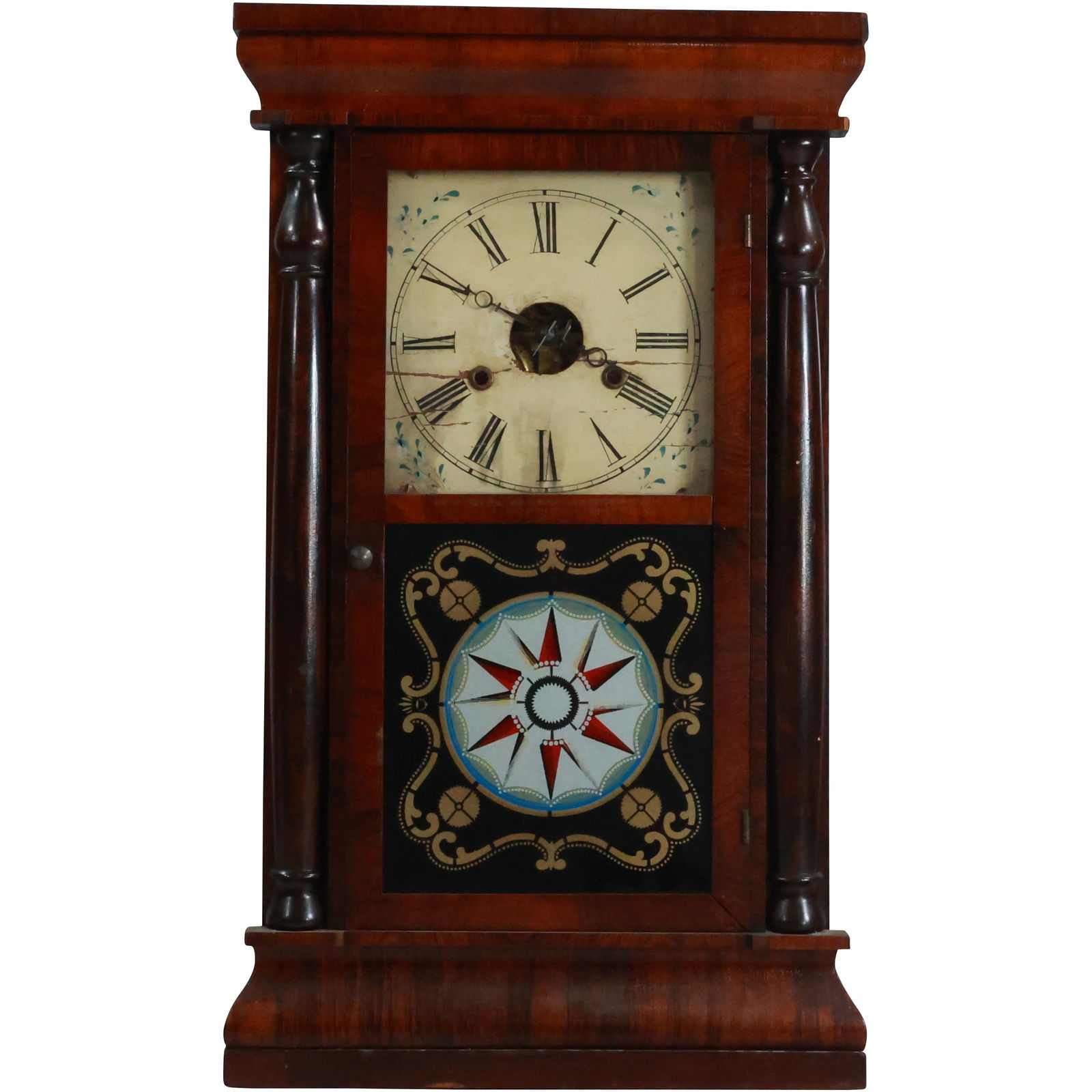 Early Seth Thomas Weight Driven Mahogany Case Mantle Clock Column Sides (1 of 20)