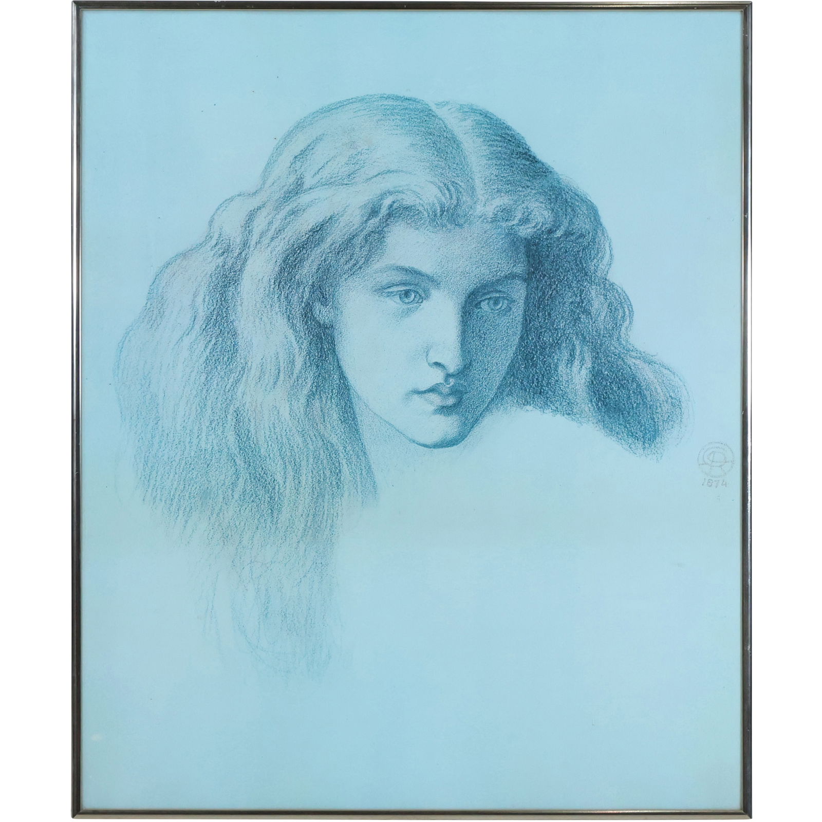 1874 Portrait of Annie Miller by Dante Gabriel Rossetti (1 of 12)