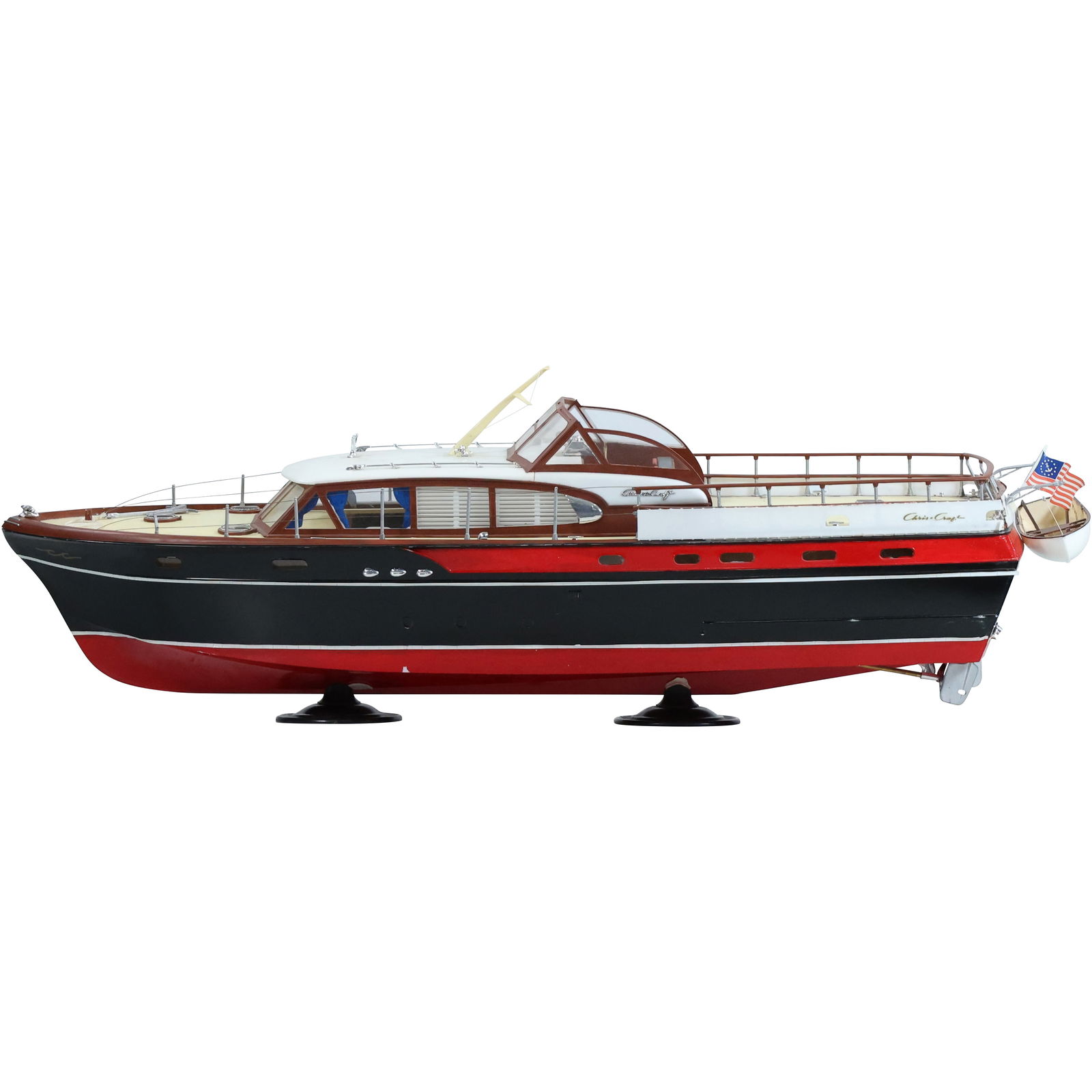 Vintage Plastic CHRIS CRAFT Boat Model 10 in. height x 33 inches length x 7.5 in. wide (1 of 10)