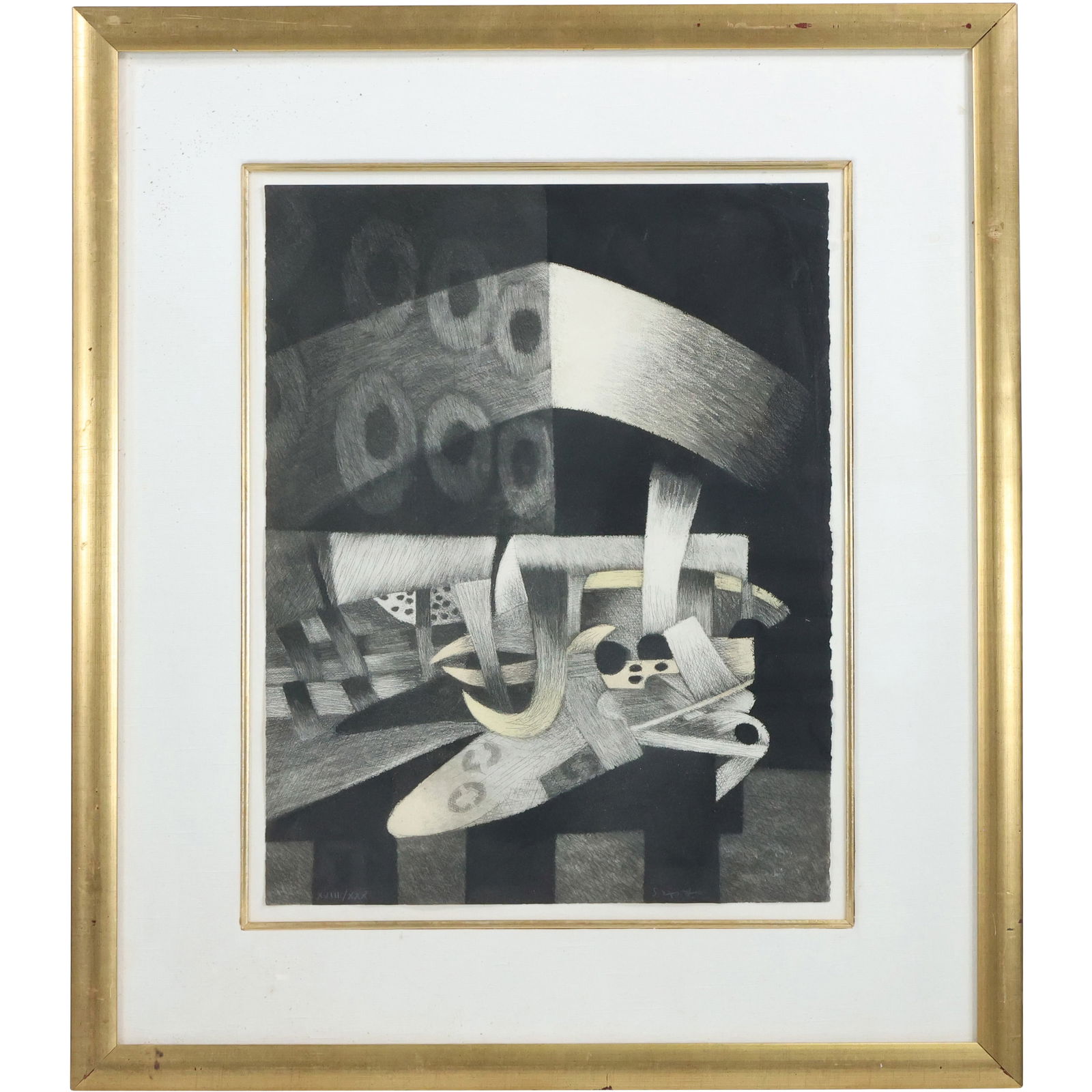 Fernando de Szyszlo (1925 - 2017) Abstract Industrial Era lithograph Signed & Numbered 18/30 (1 of 13)