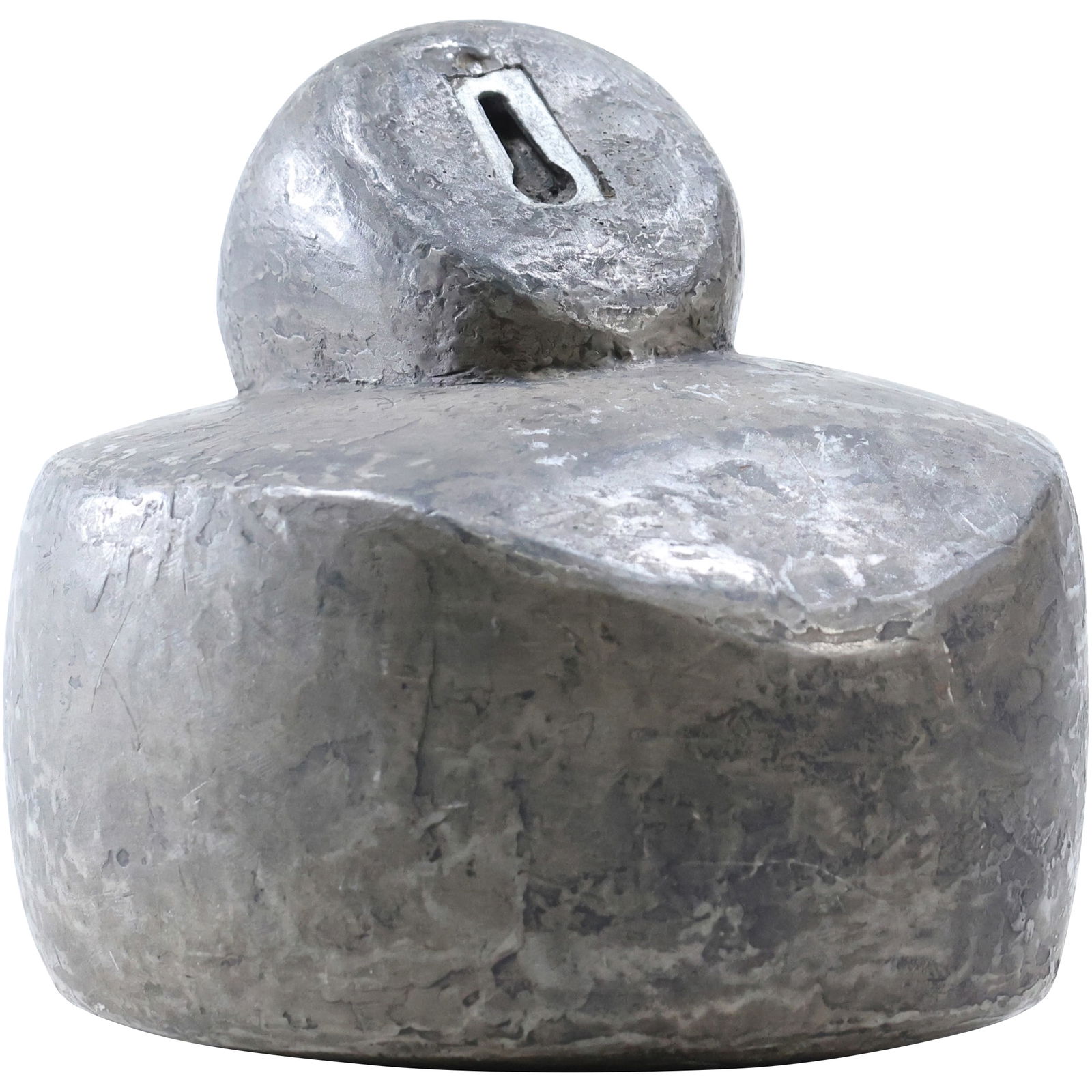 Unsigned Brutalist Mid-Century Modern Wall Mount Sculpture - Unique Hand Hammered Aluminum (1 of 7)