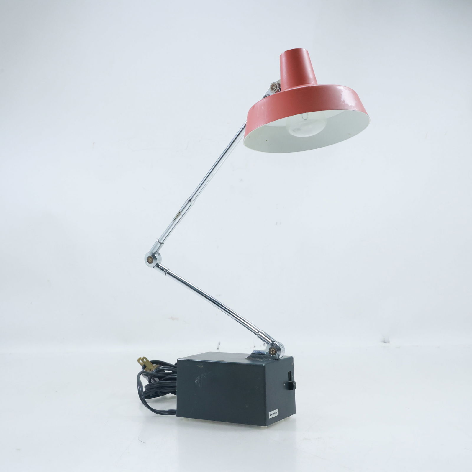 Retro Orange Tensor "Rumford" Mid Century Modern Portable Desk Lamp (1 of 20)