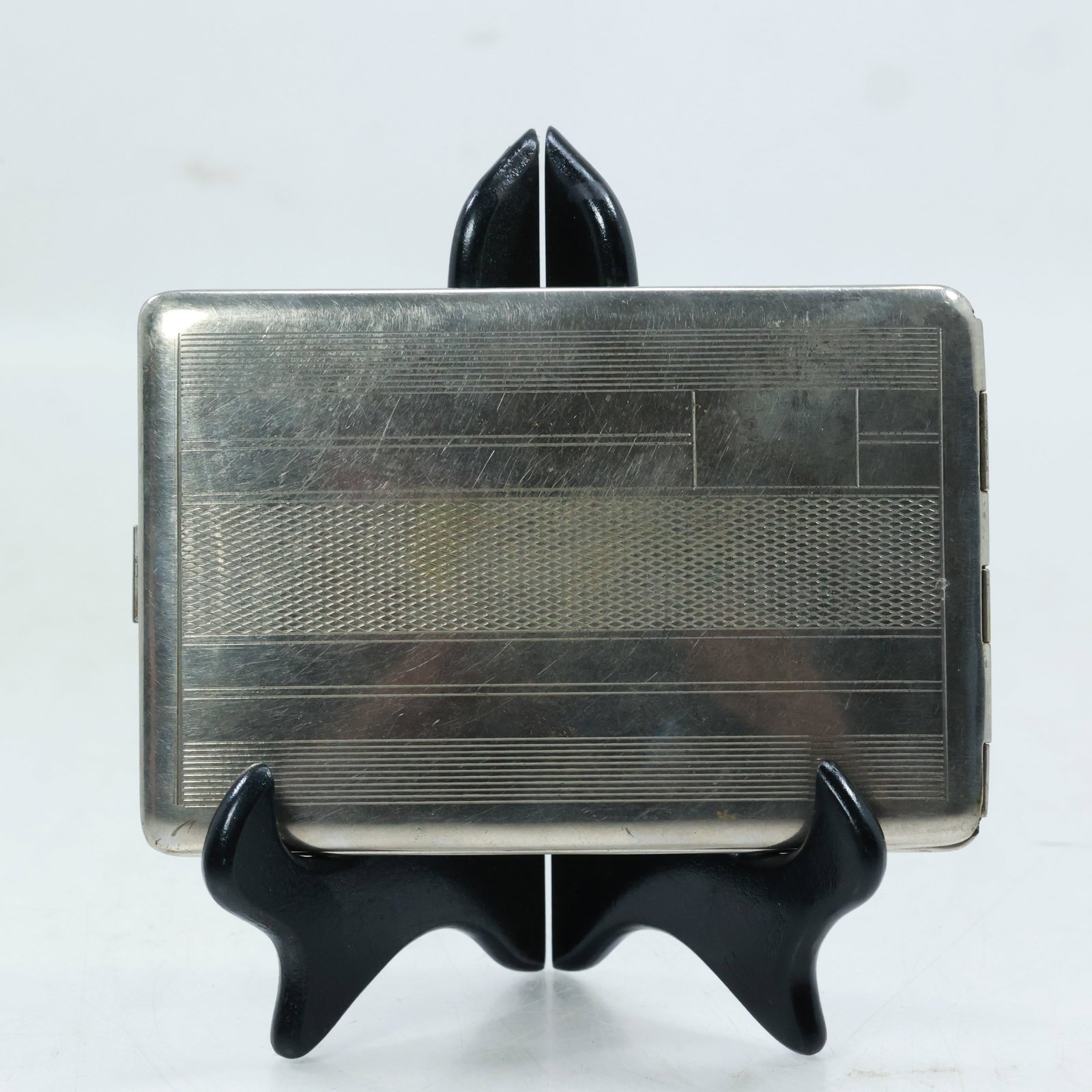 Vintage Silver Cigarette Case 5 in. x 3.25 in. (1 of 15)