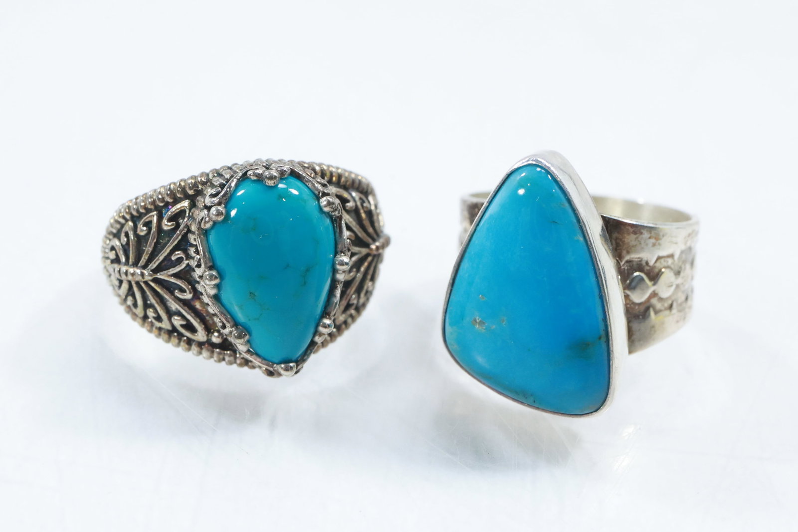 [2] DTR Desert Rose Jay King .925 Sterling Sleeping Beauty Turquoise Ring Size 6;  Silpada .925 (1 of 20)