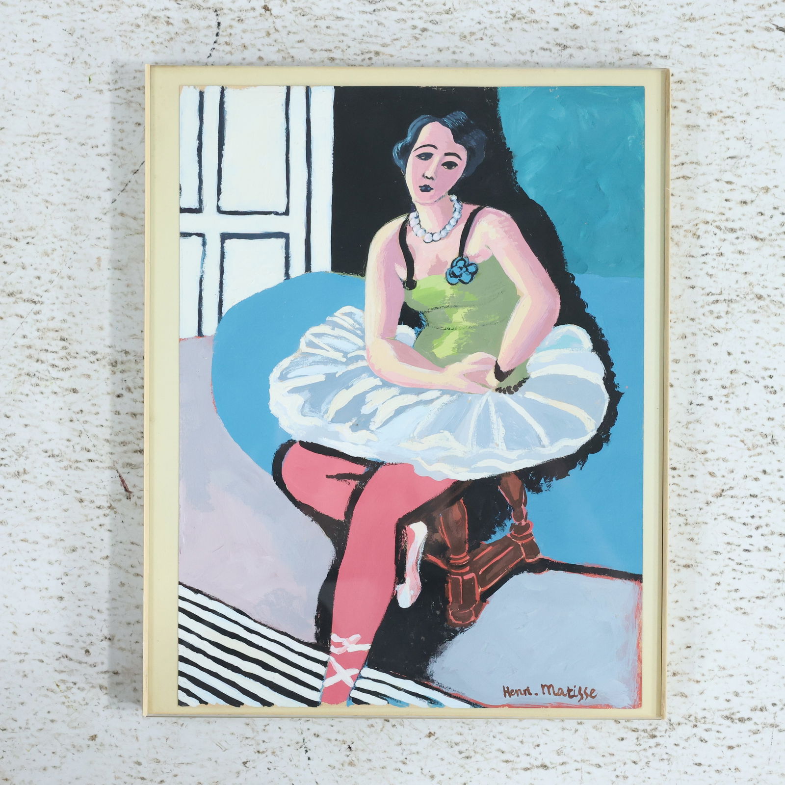 Henri Matisse, Lithograph on Board Ballet Dancer Seated on Stool (1 of 10)