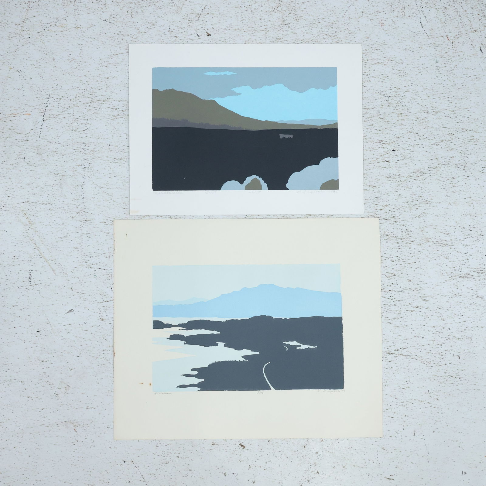 [2] Robert Angeloch 1979, Woodcut, ASHOKAN #31/45 Pencil Signed & Mountainside #23/75 (1 of 15)